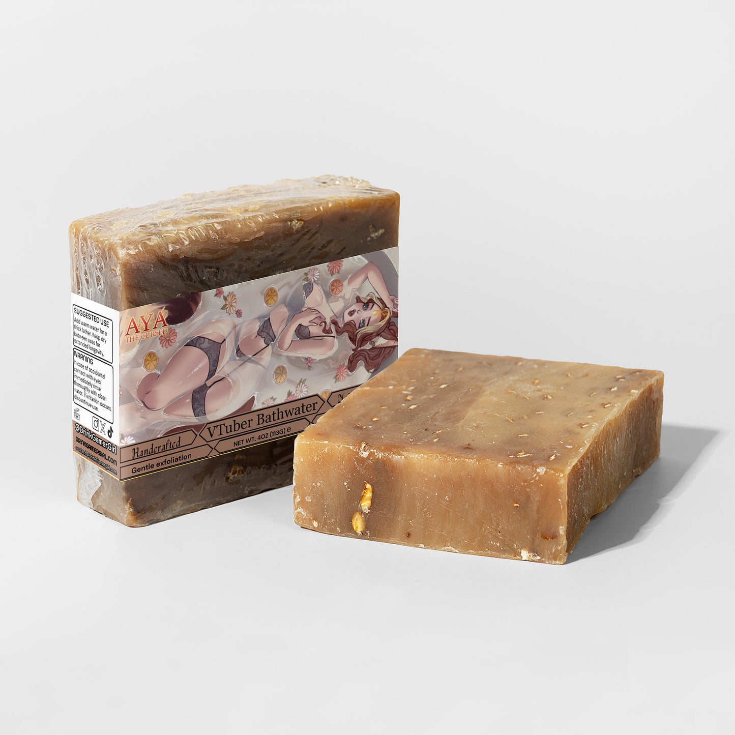 The Cursed Aya - VTuber Bathwater Oat Milk Honey Soap