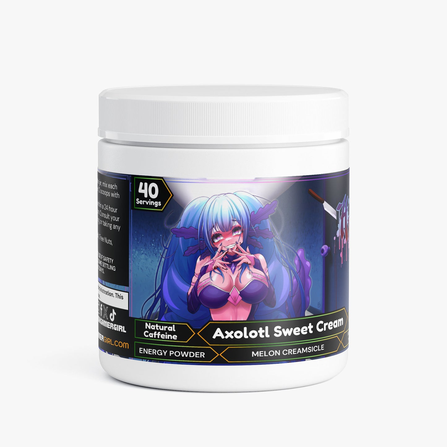 Hazy VT - Axolotl Sweet Cream Energy Powder (Melon Creamsicle)