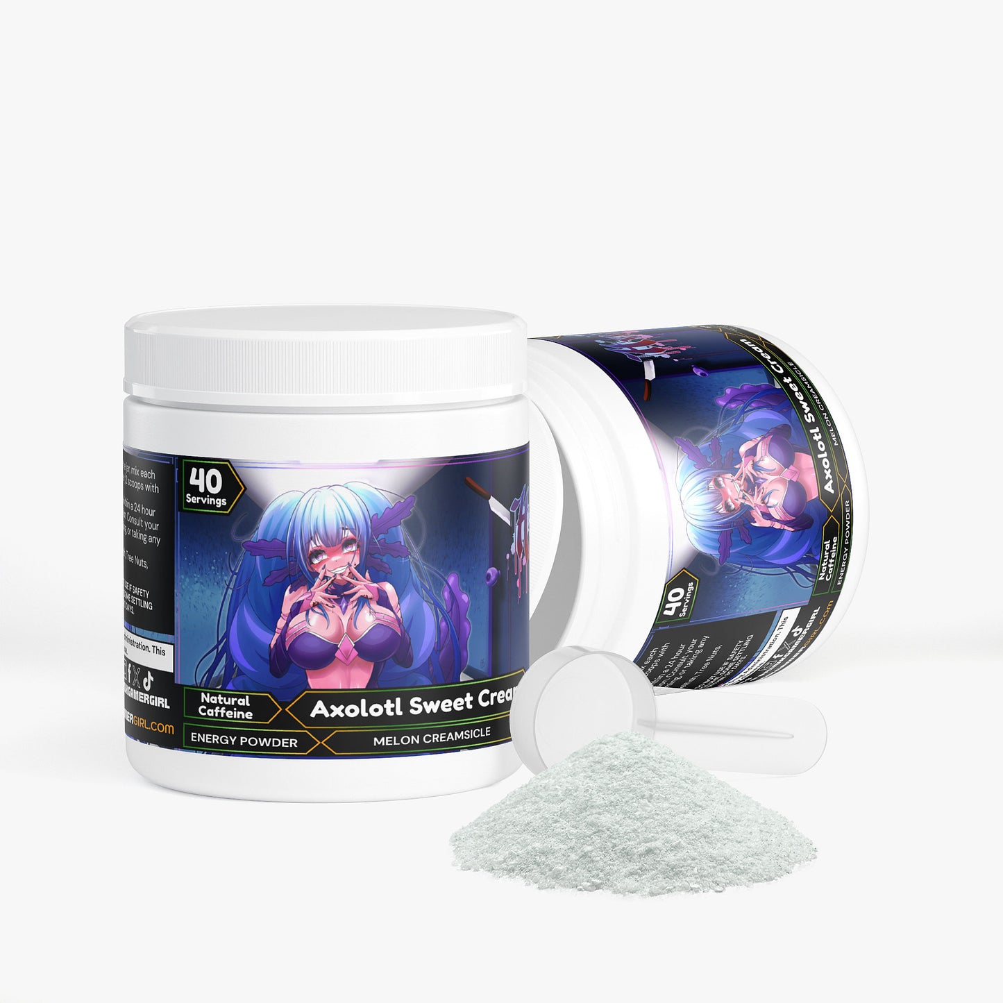 Hazy VT - Axolotl Sweet Cream Energy Powder (Melon Creamsicle)