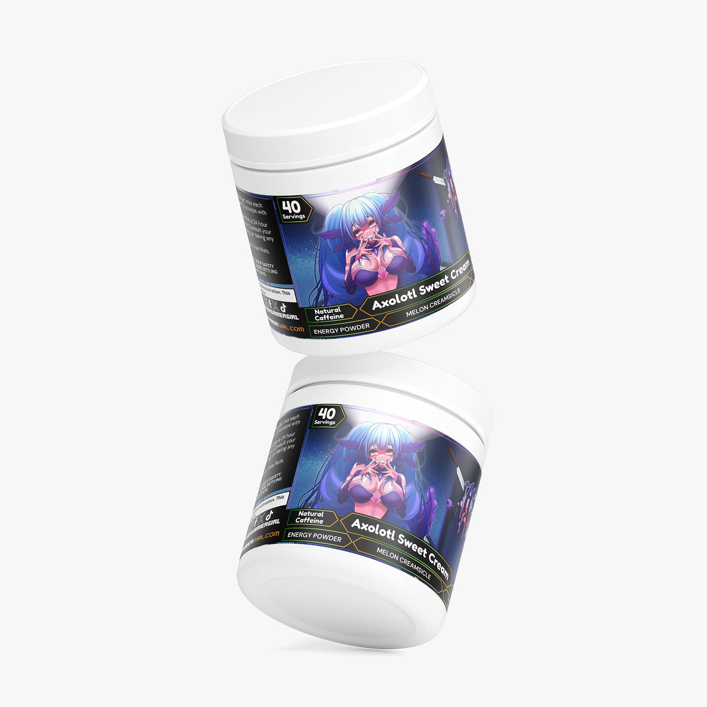Hazy VT - Axolotl Sweet Cream Energy Powder (Melon Creamsicle)