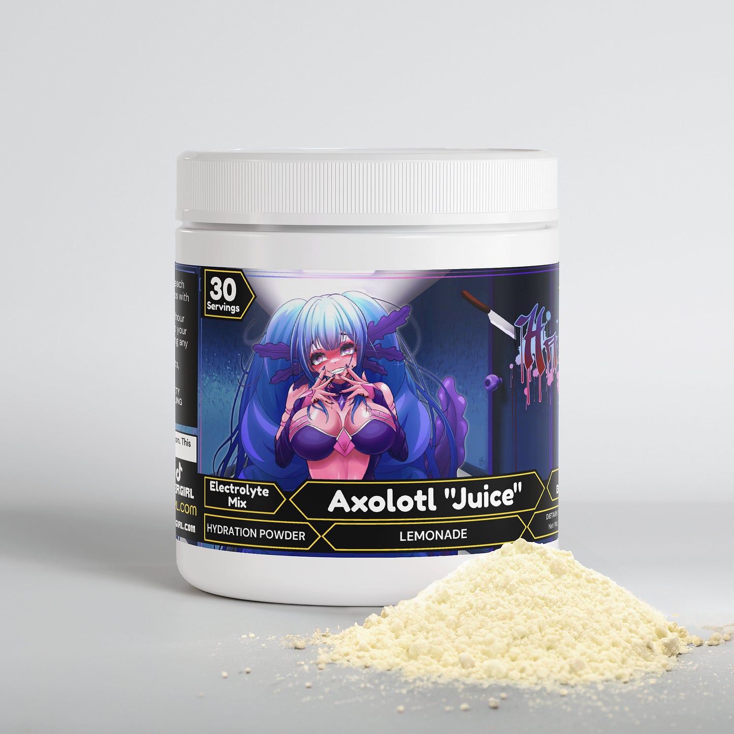 Hazy VT - Axolotl "Juice" Hydration Powder (Lemonade)