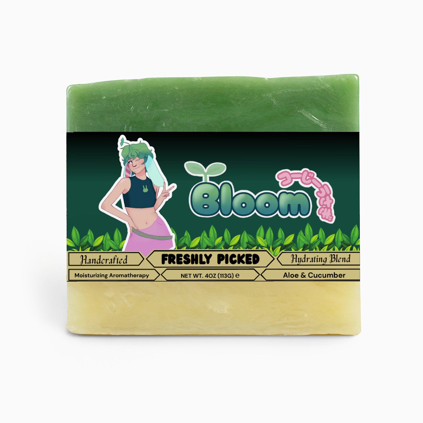Bloomthebun - Freshly Picked Aloe & Cool Cucumber Soap