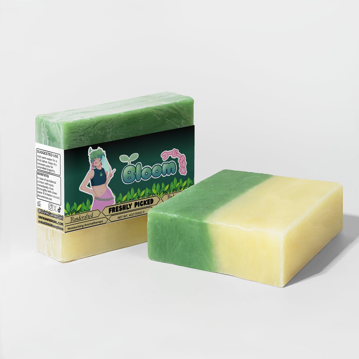 Bloomthebun - Freshly Picked Aloe & Cool Cucumber Soap