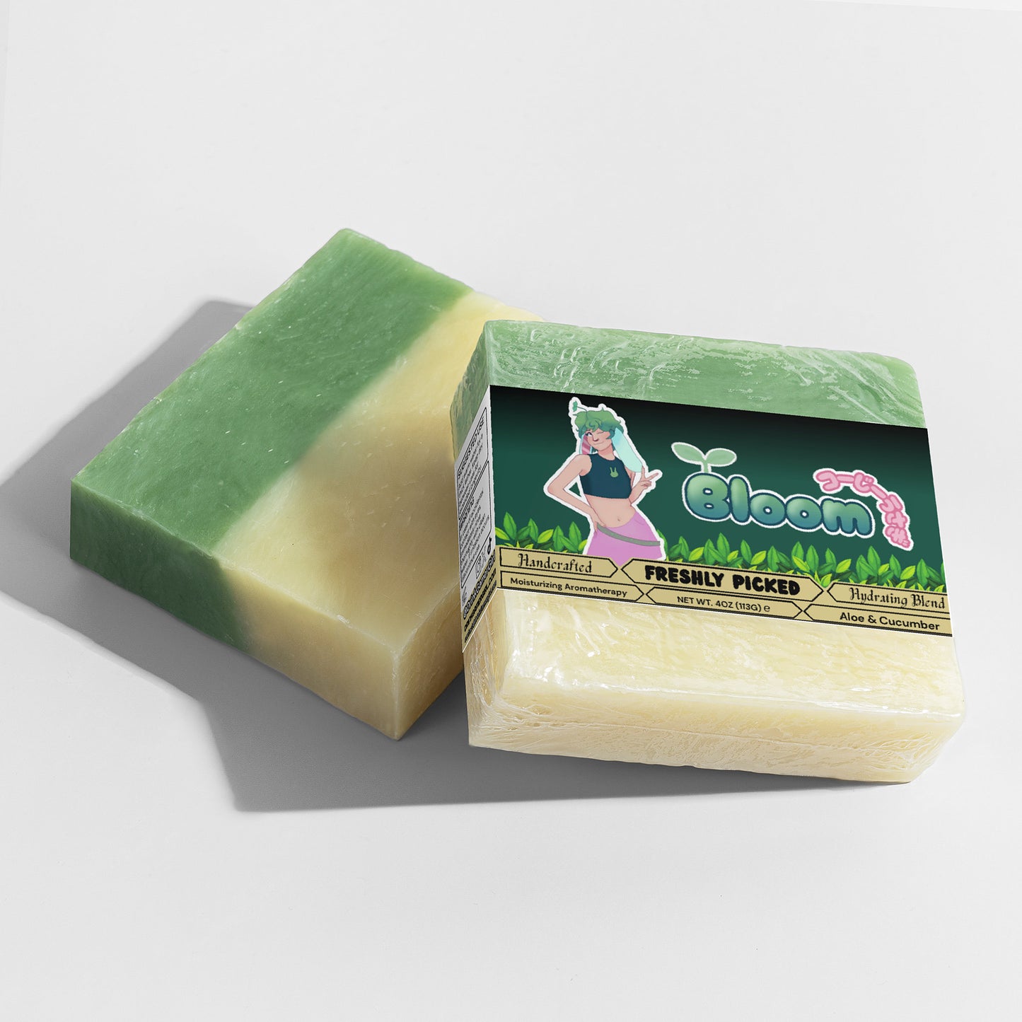 Bloomthebun - Freshly Picked Aloe & Cool Cucumber Soap