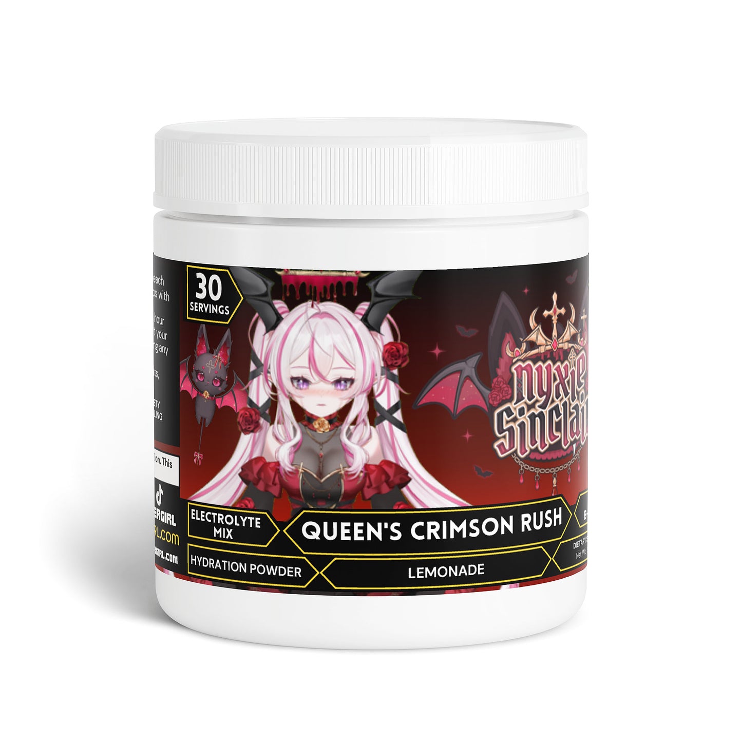 NyxieSinclair - Queen's Crimson Rush Hydration Powder (Lemonade)