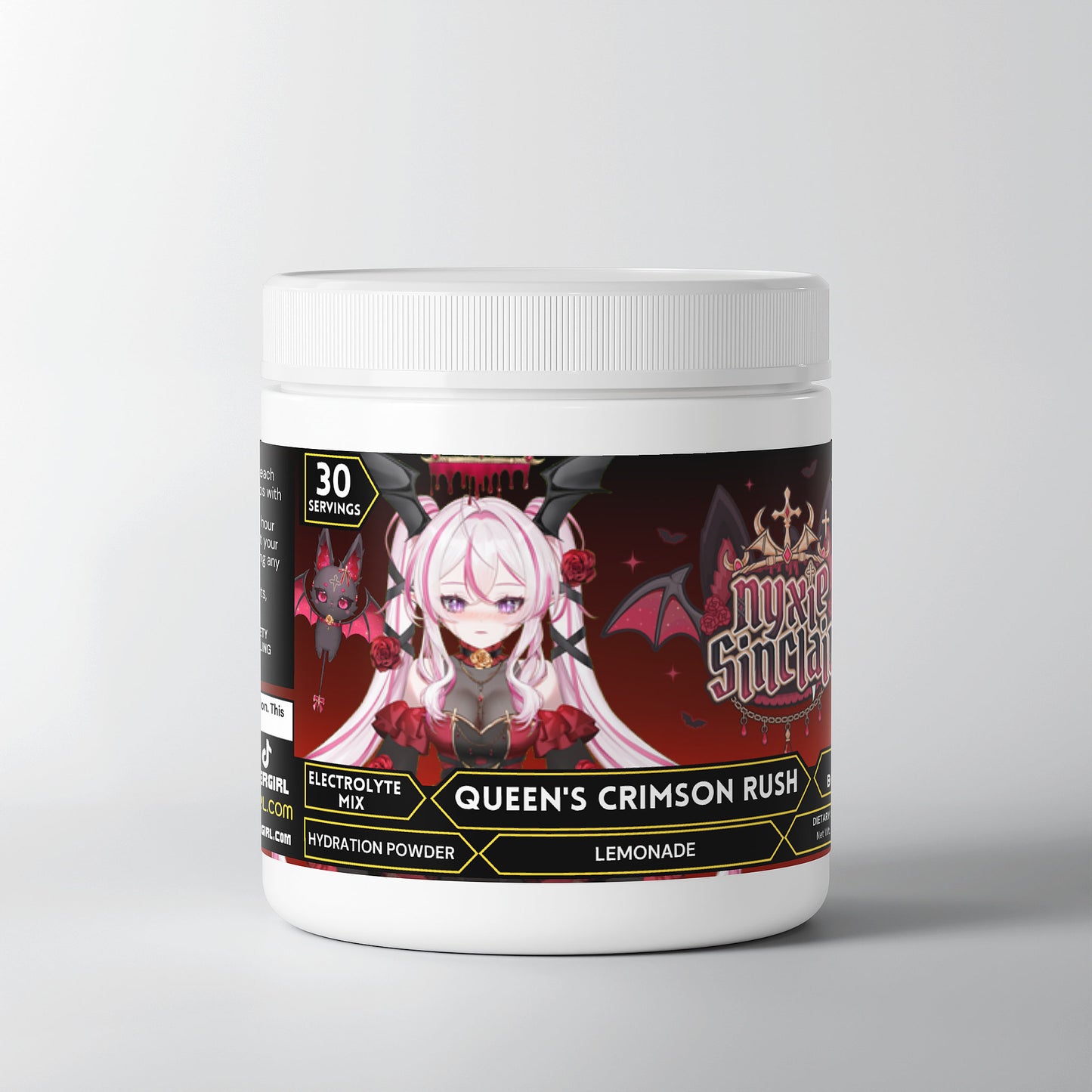 NyxieSinclair - Queen's Crimson Rush Hydration Powder (Lemonade)