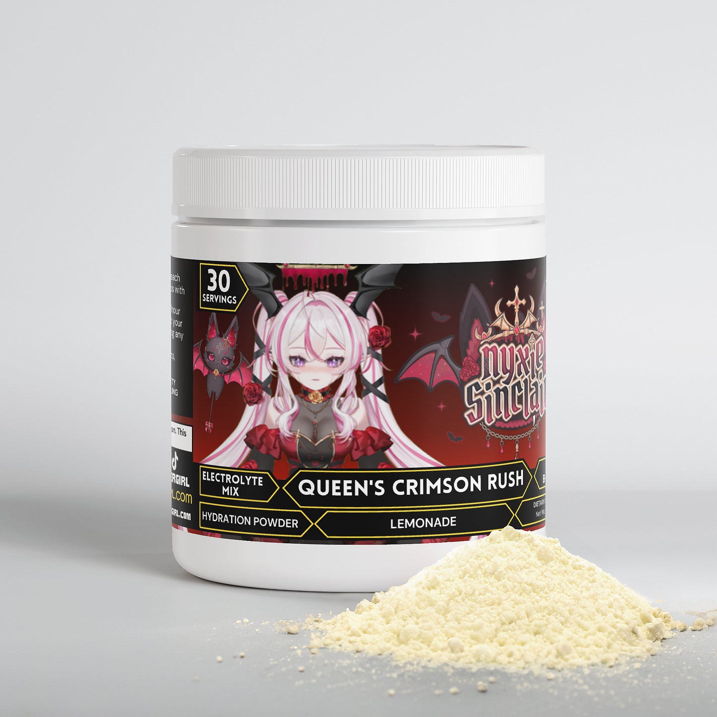 NyxieSinclair - Queen's Crimson Rush Hydration Powder (Lemonade)