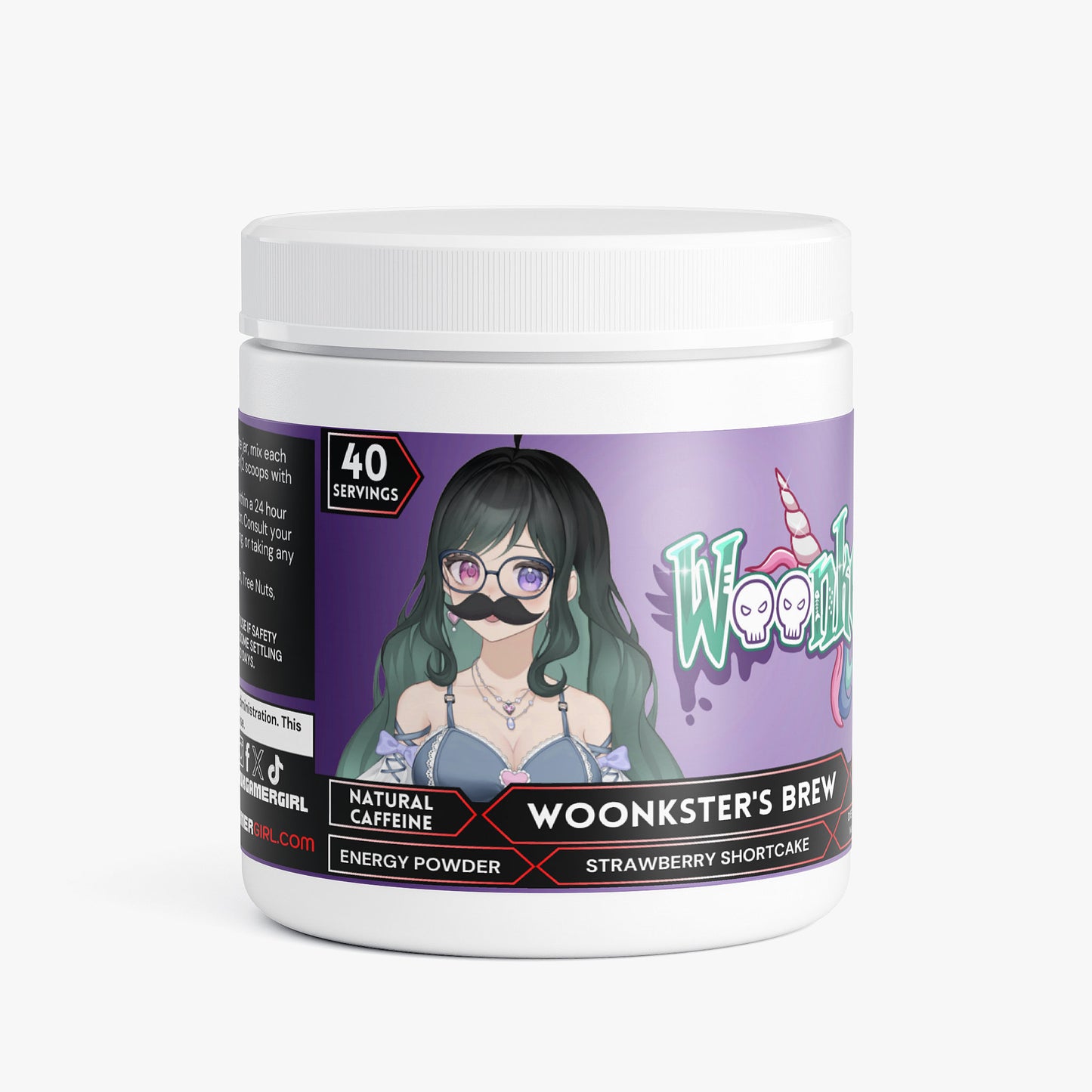 Woonkey - Woonkster's Brew Energy Powder (Strawberry Shortcake)