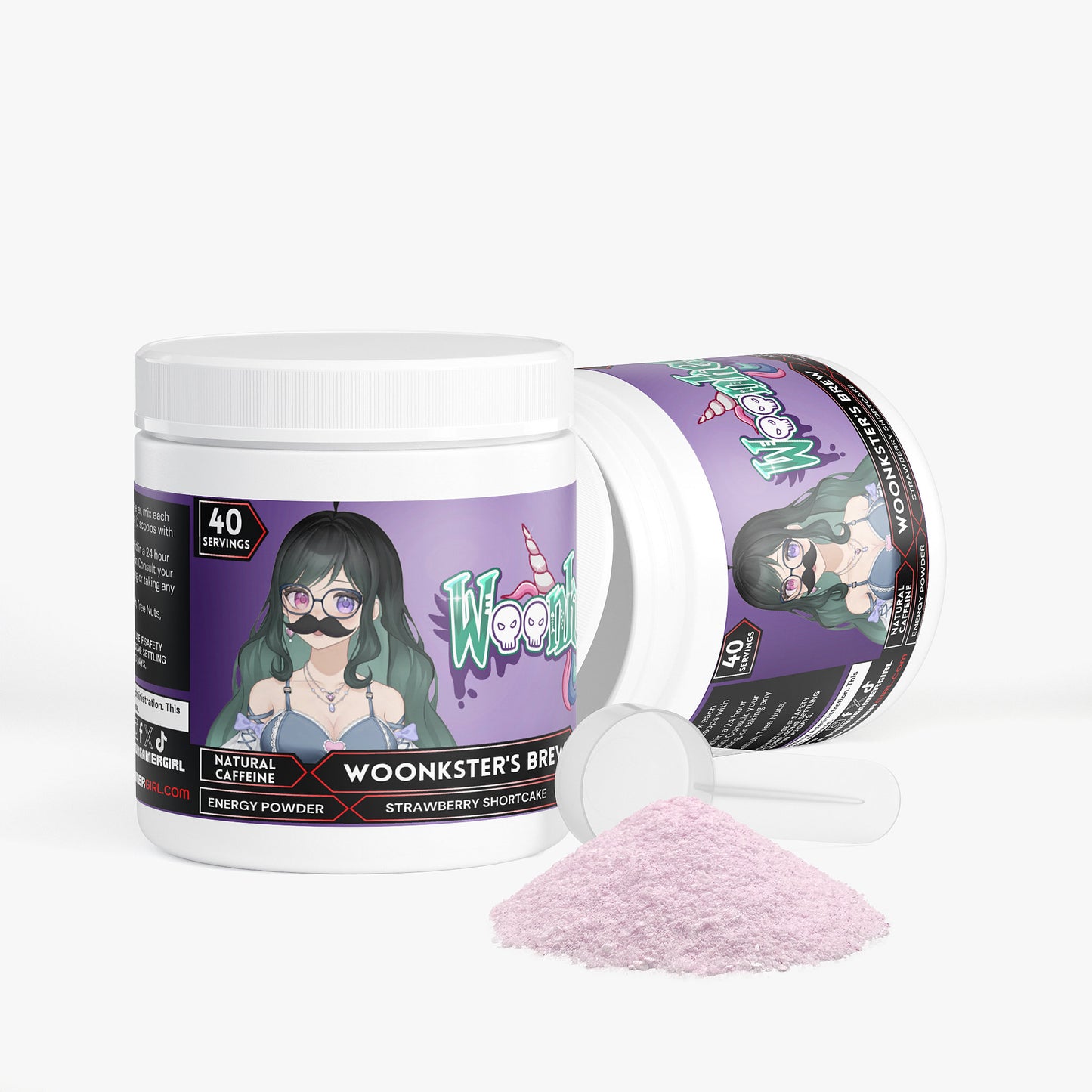 Woonkey - Woonkster's Brew Energy Powder (Strawberry Shortcake)