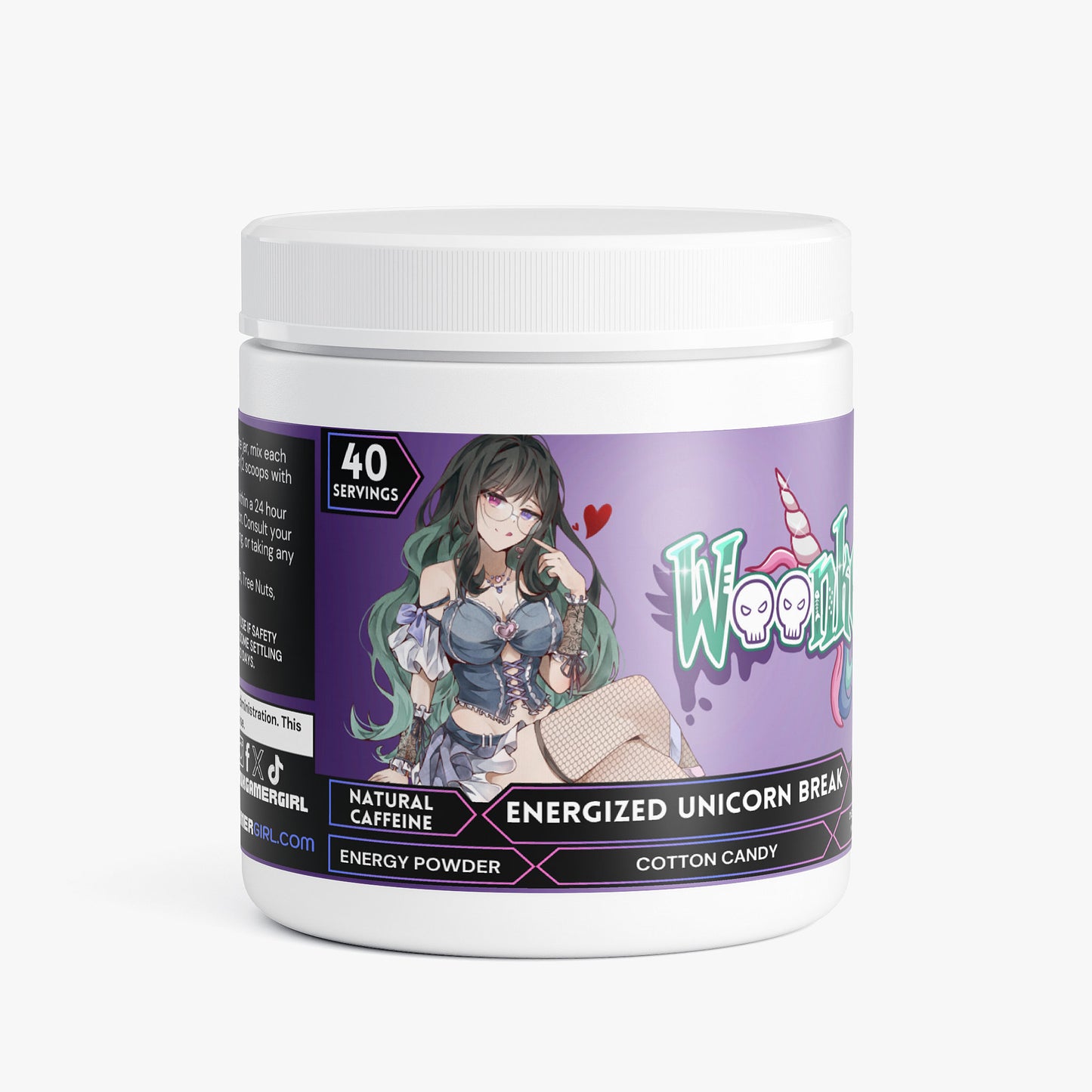 Woonkey - Energized Unicorn Break Energy Powder (Cotton Candy)