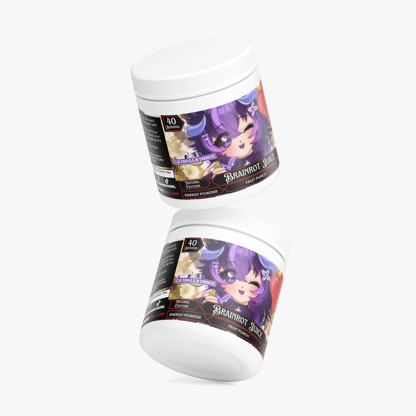Grimalkinnie - Brainrot Juice Energy Powder (Fruit Punch)