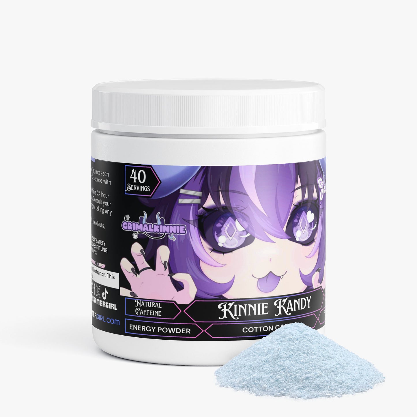 Grimalkinnie - Kinnie Kandy Energy Powder (Cotton Candy)
