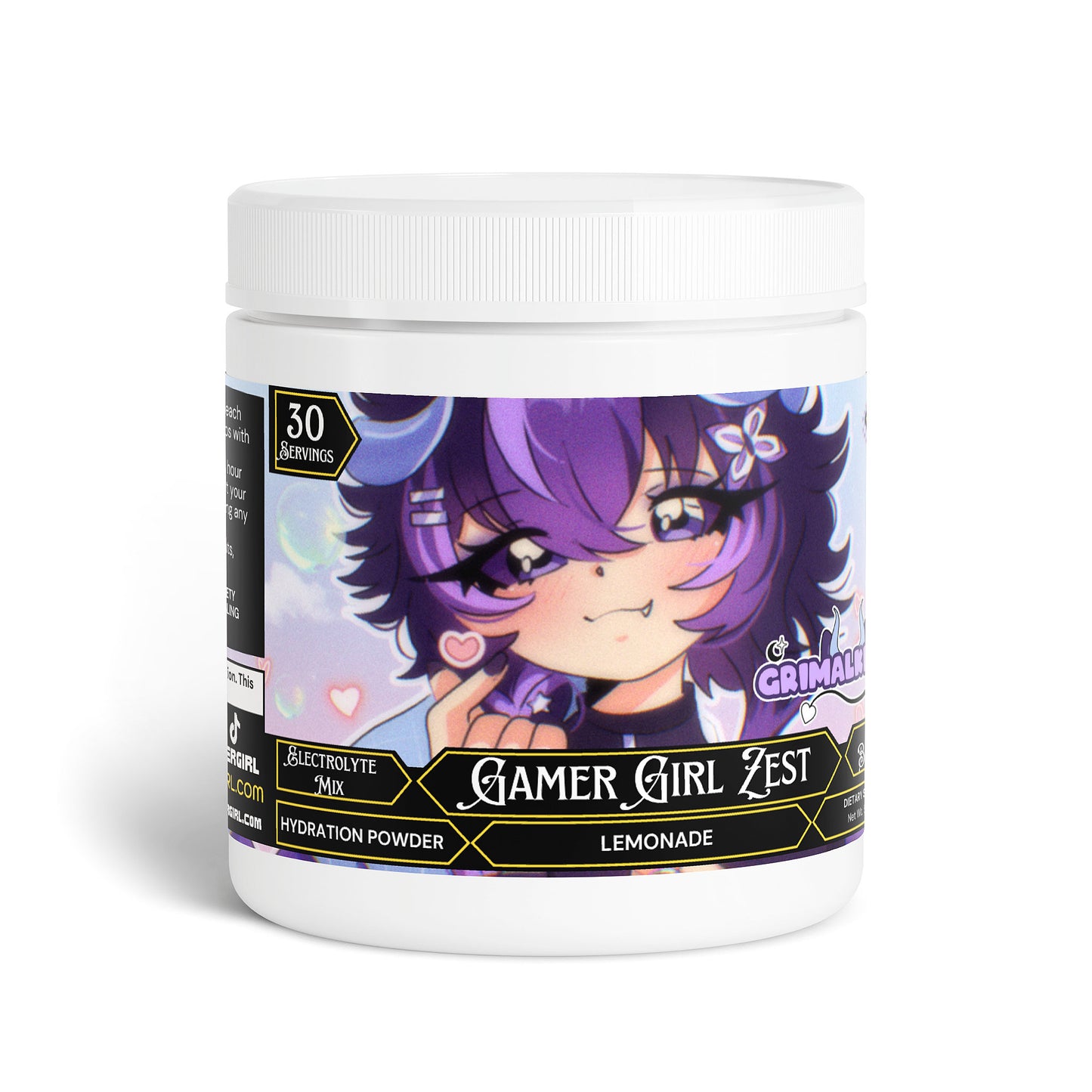 Grimalkinnie - Gamer Girl Zest Hydration Powder (Lemonade)