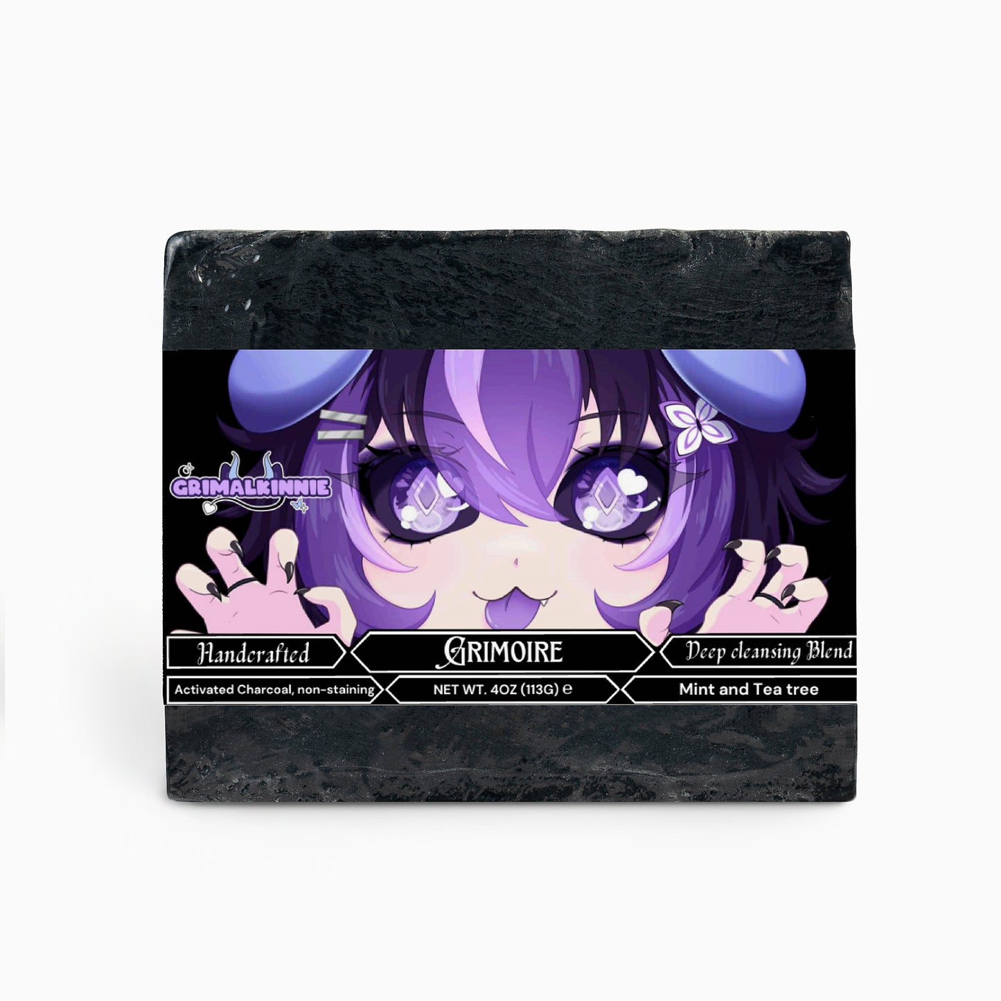 Grimalkinnie - Grimoire Charcoal Soap