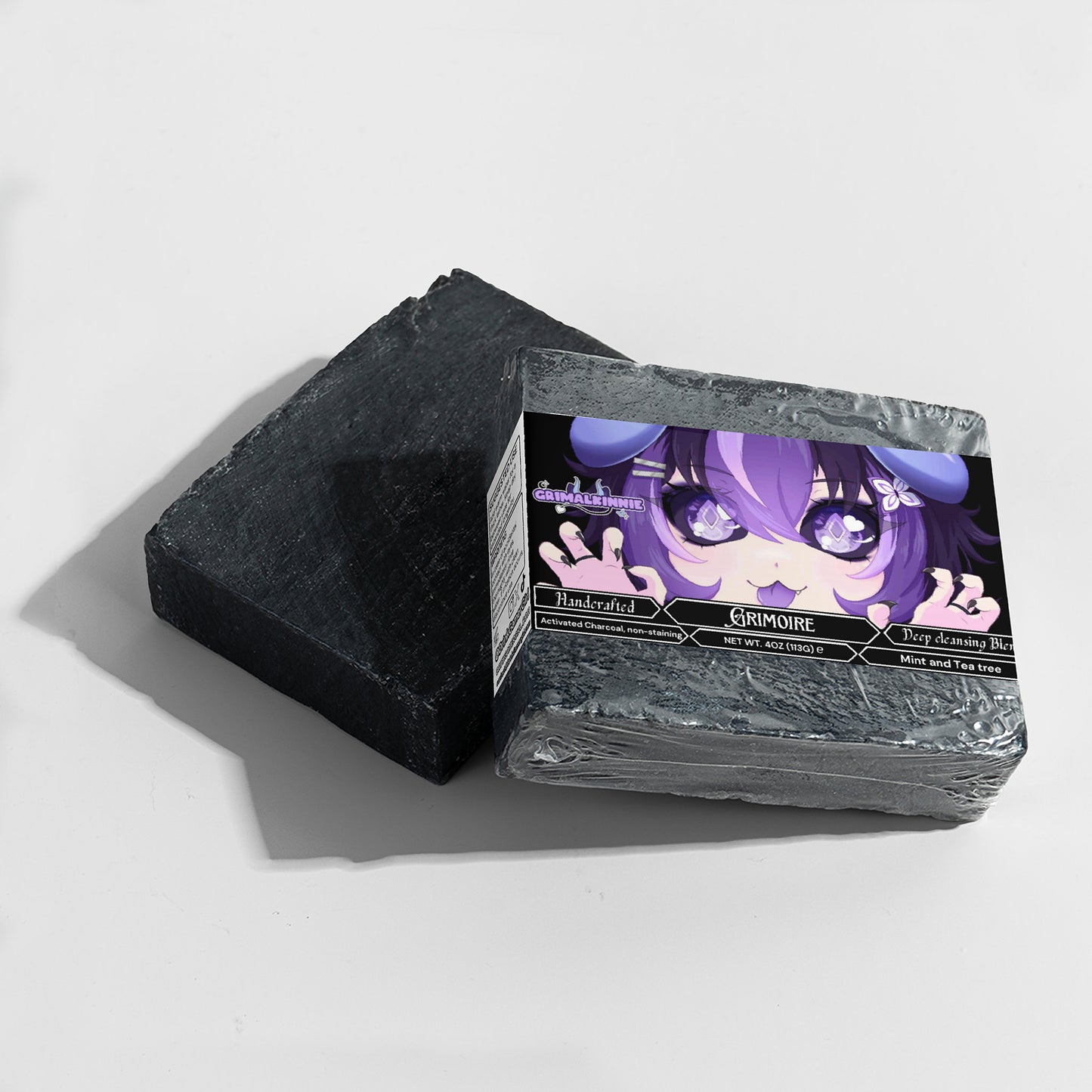 Grimalkinnie - Grimoire Charcoal Soap