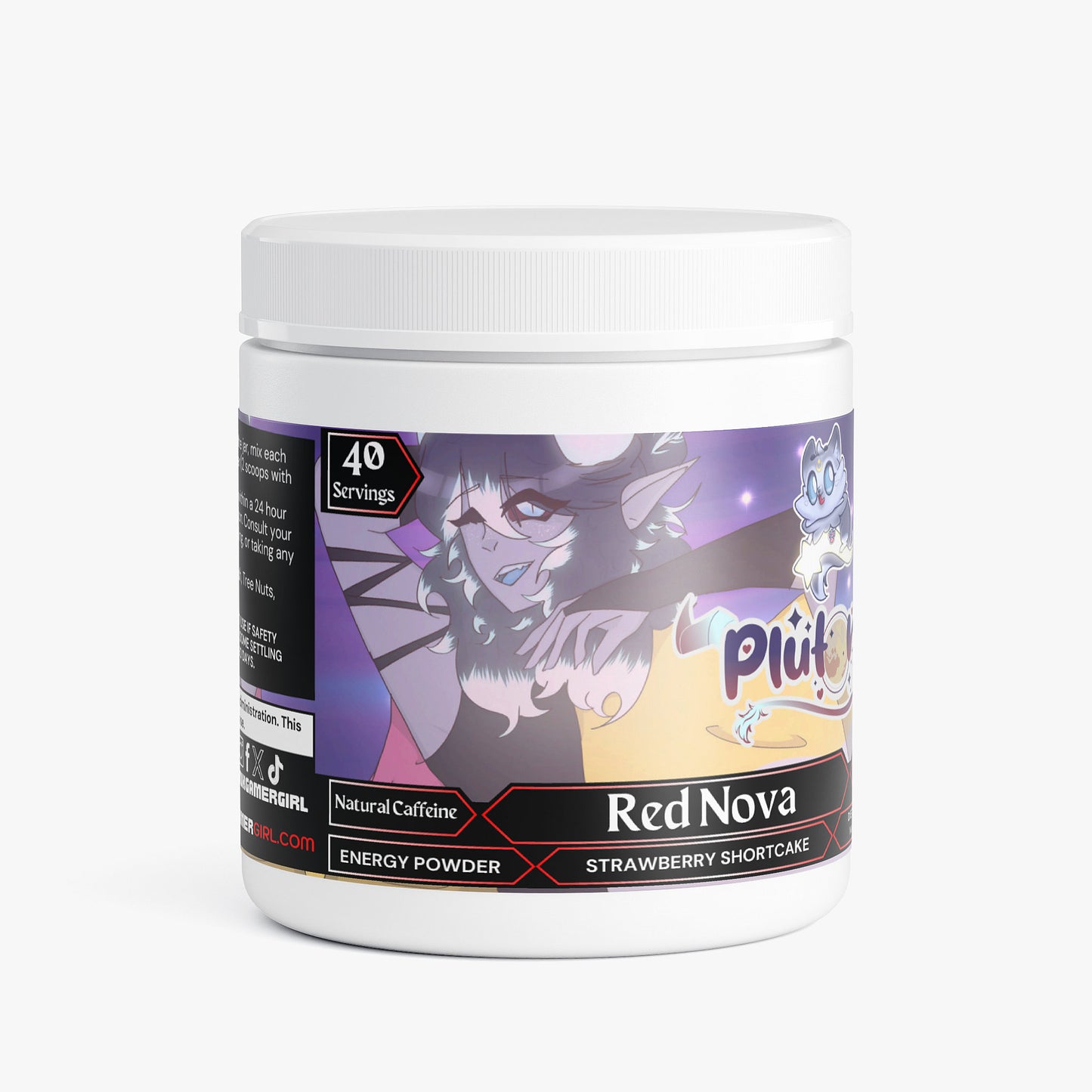 Plutonia - Red Nova Energy Powder (Strawberry Shortcake)