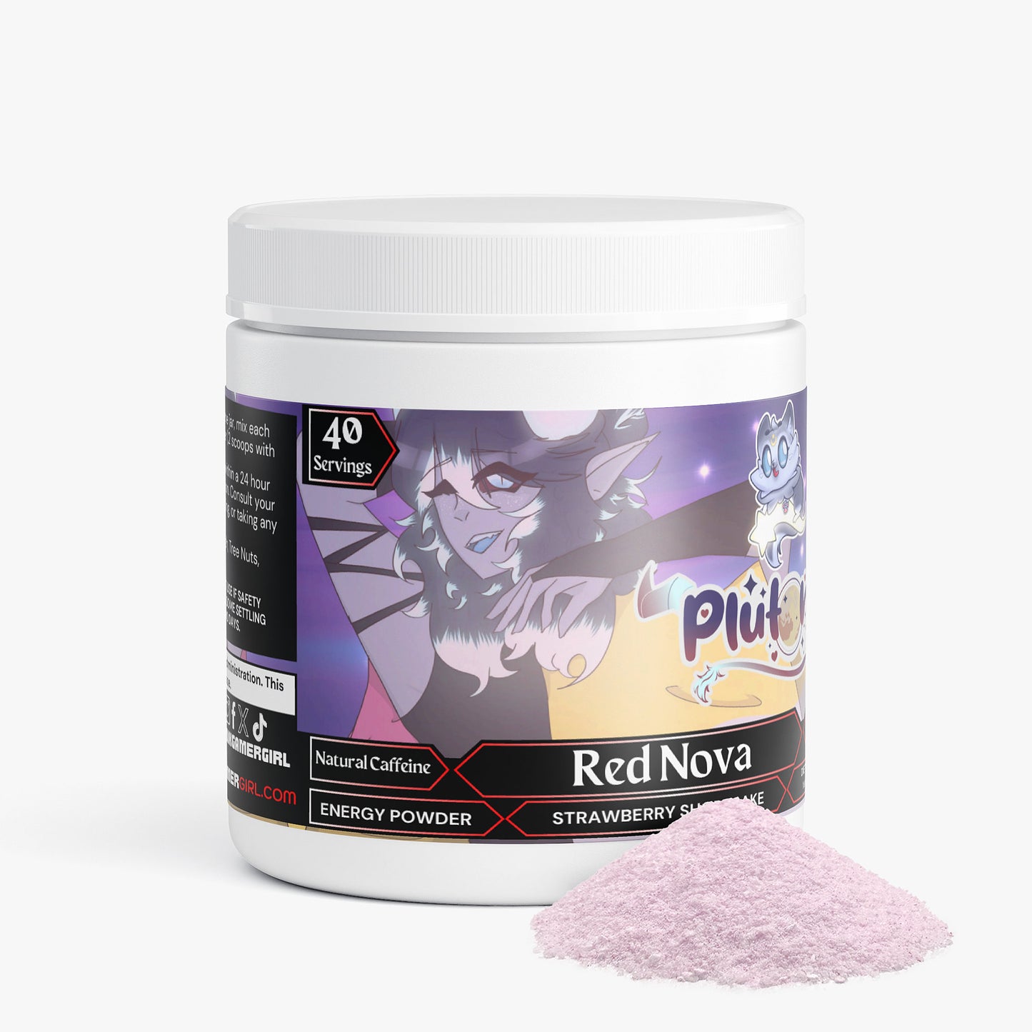 Plutonia - Red Nova Energy Powder (Strawberry Shortcake)