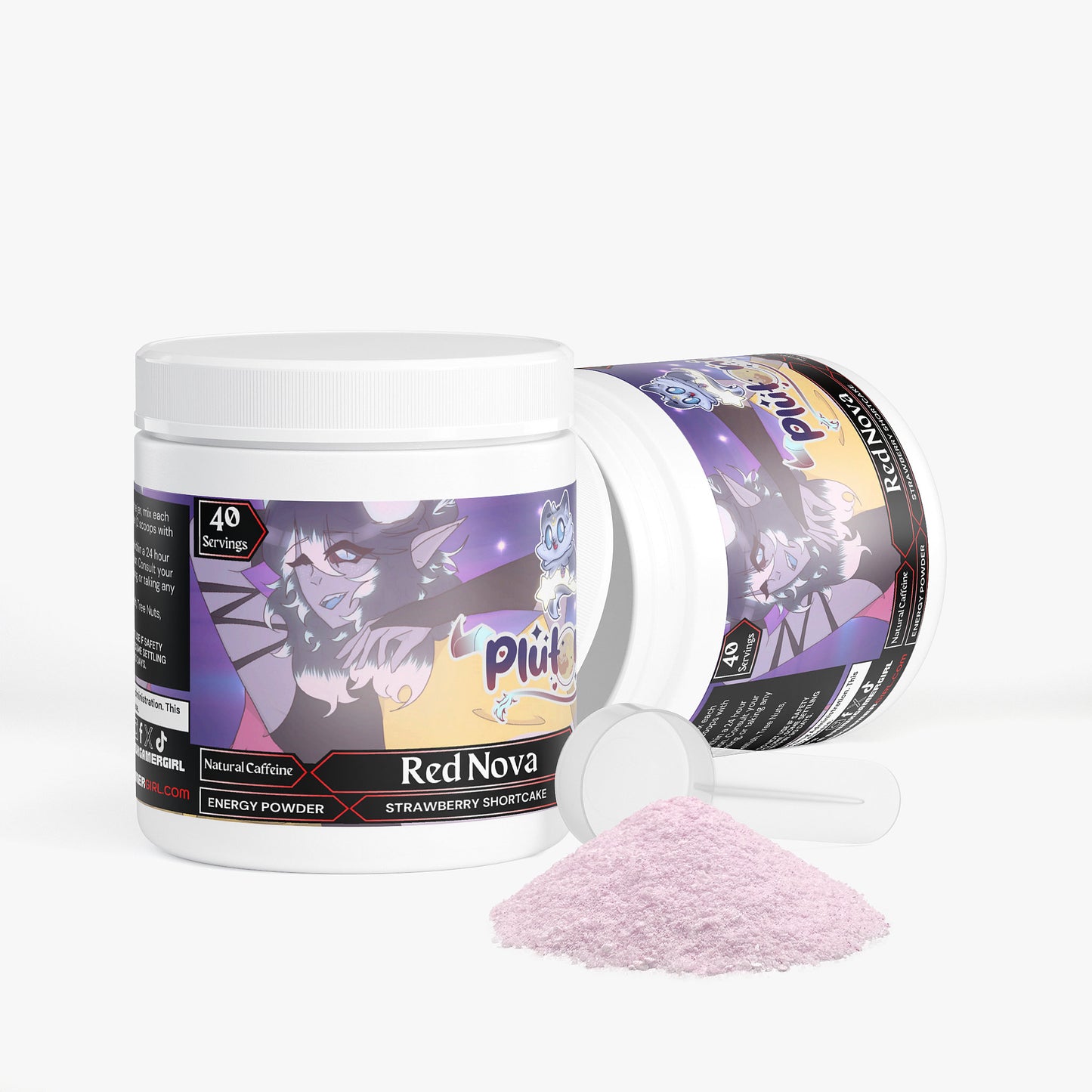 Plutonia - Red Nova Energy Powder (Strawberry Shortcake)