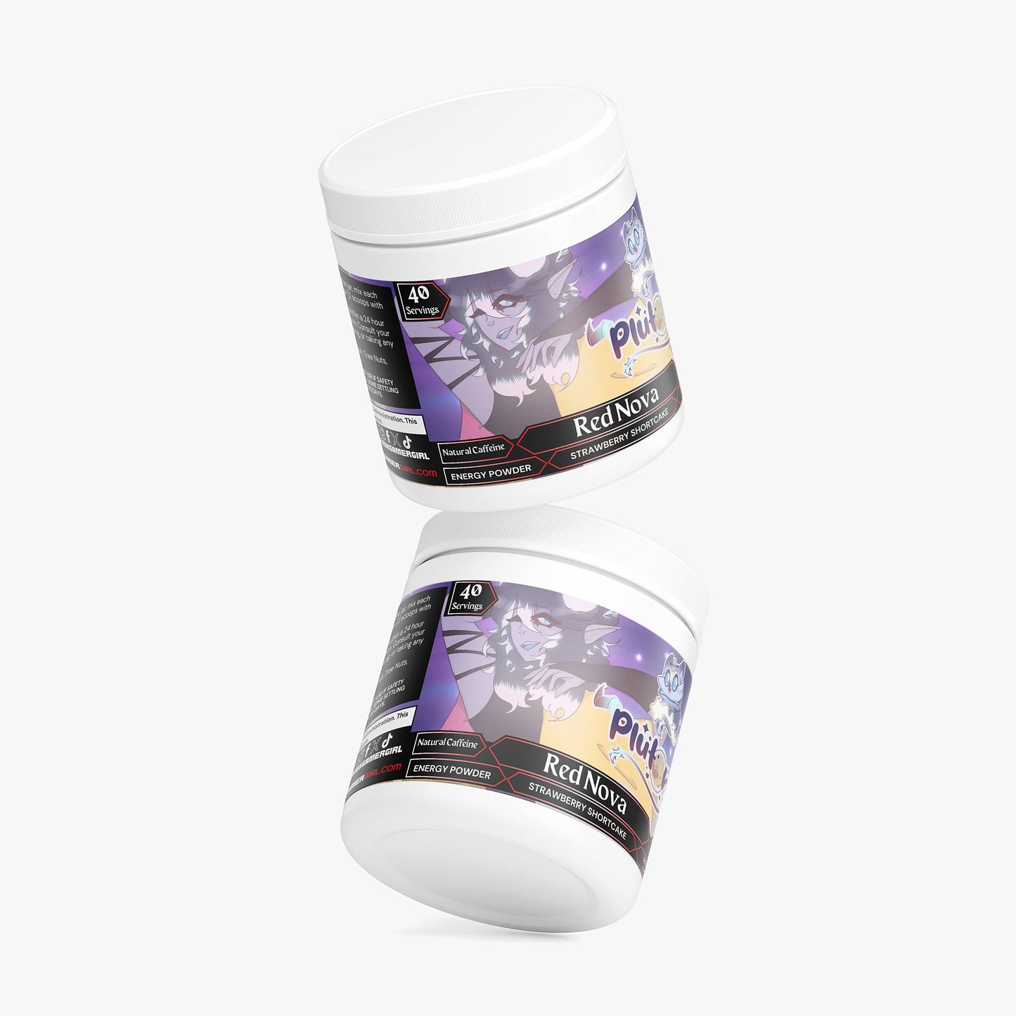 Plutonia - Red Nova Energy Powder (Strawberry Shortcake)