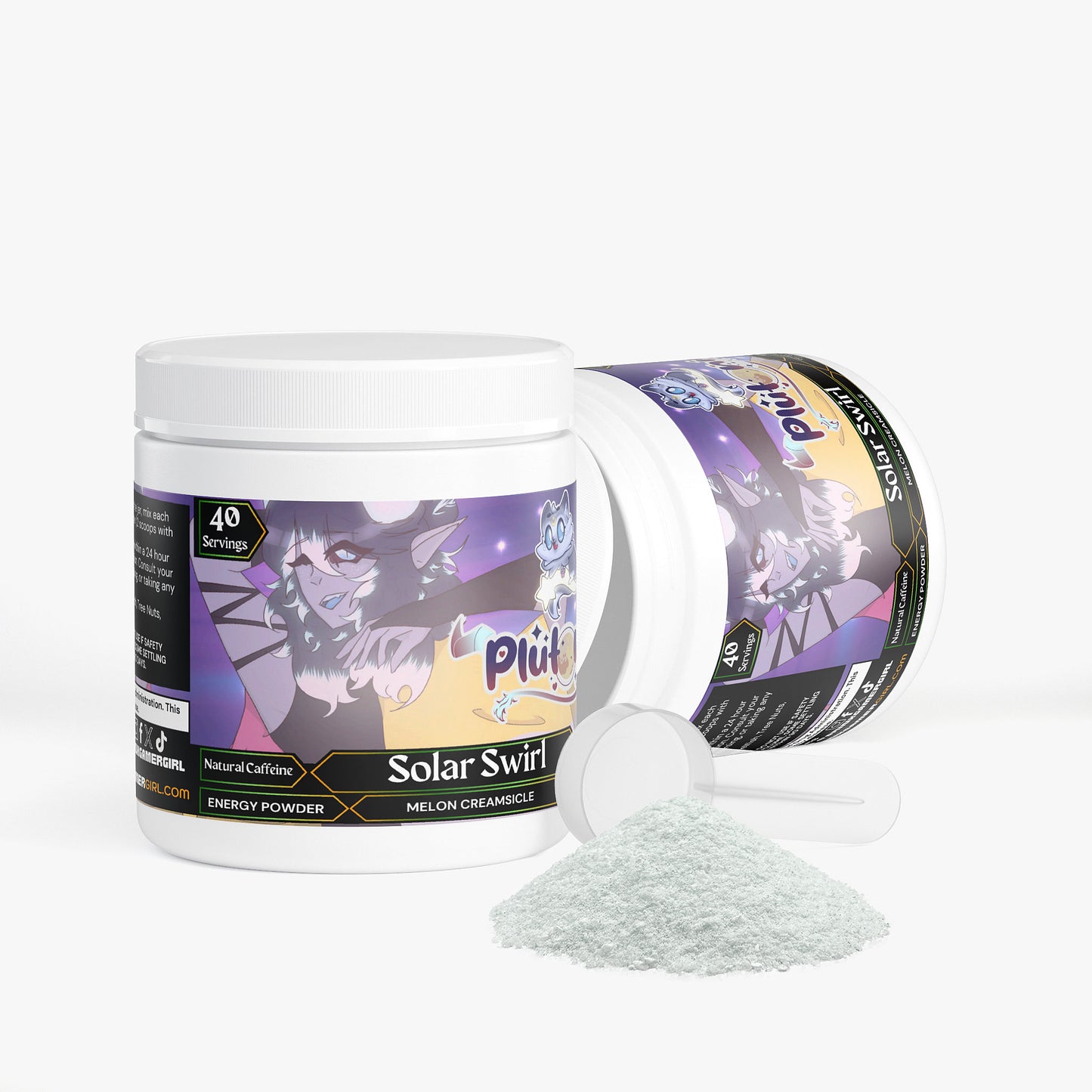 Plutonia - Solar Swirl Energy Powder (Melon Creamsicle)
