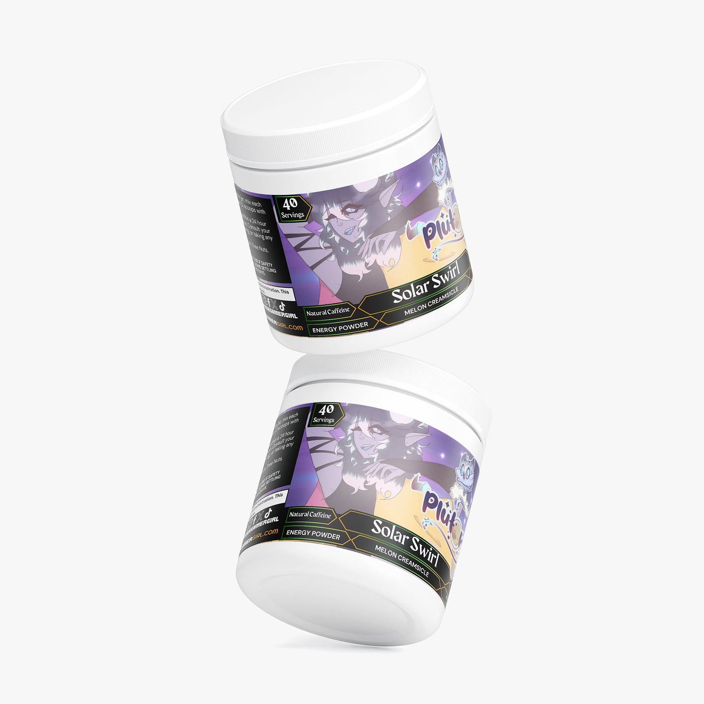 Plutonia - Solar Swirl Energy Powder (Melon Creamsicle)