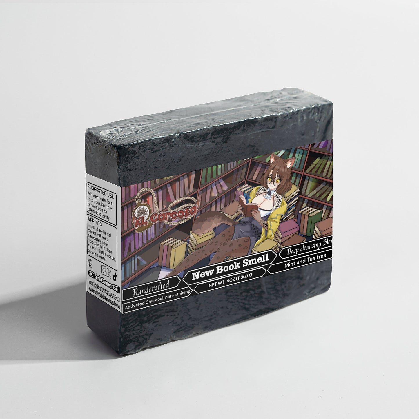 KLCarcosa - New Book Smell Charcoal Soap