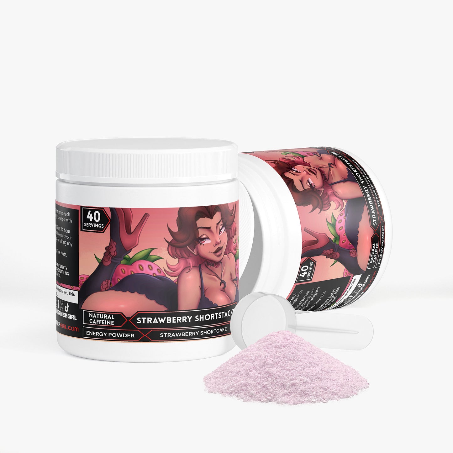 Asterisks - Strawberry Shortstacked Energy Powder (Strawberry Shortcake)