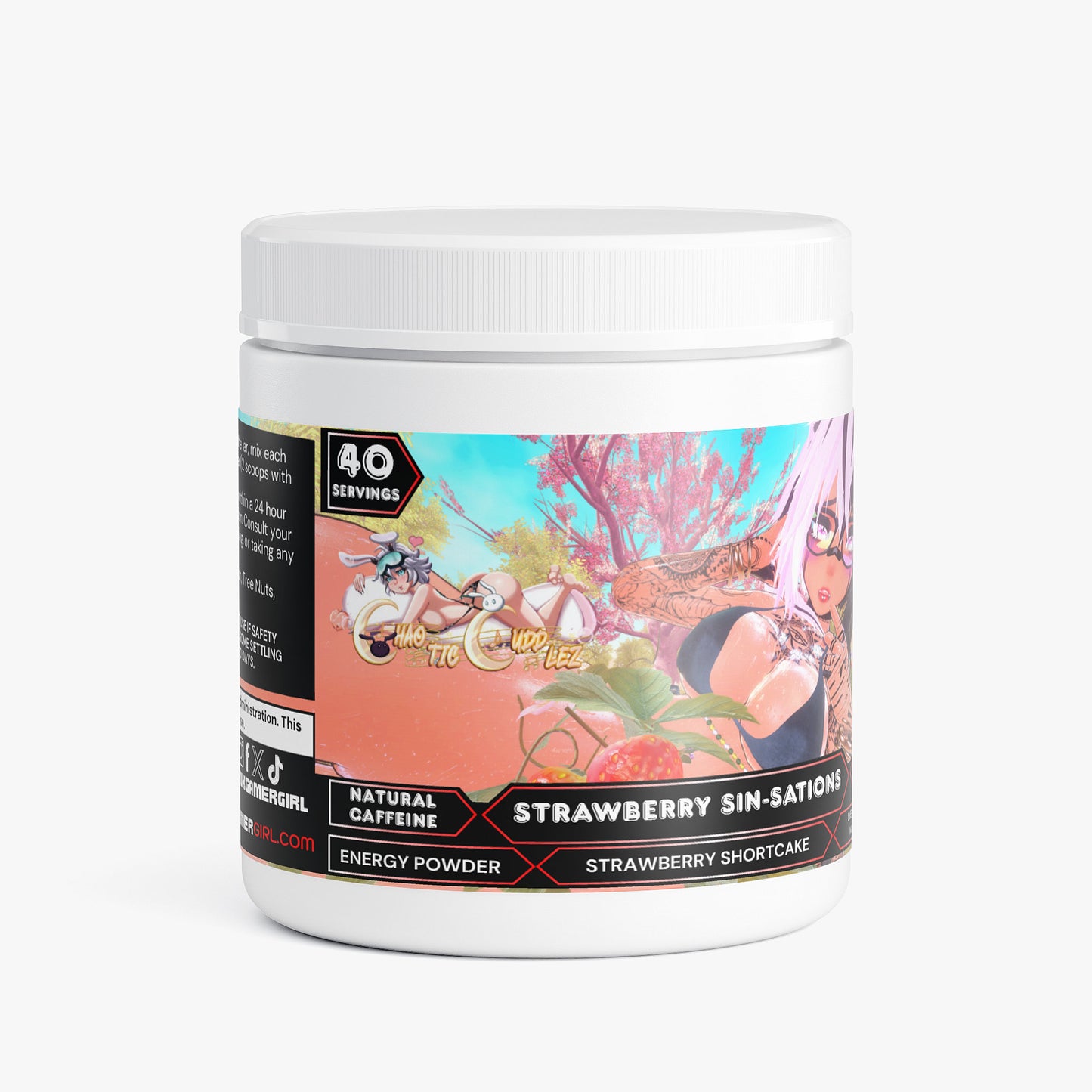 ChaoticCuddlez - Strawberry Sin-sations Energy Powder (Strawberry Shortcake)