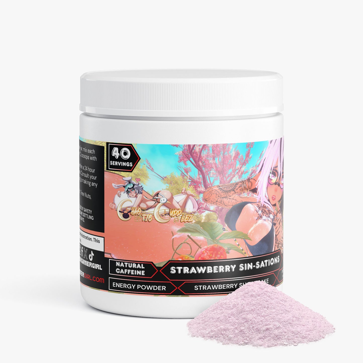 ChaoticCuddlez - Strawberry Sin-sations Energy Powder (Strawberry Shortcake)