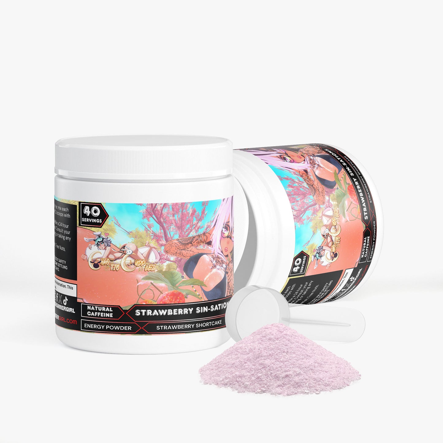 ChaoticCuddlez - Strawberry Sin-sations Energy Powder (Strawberry Shortcake)