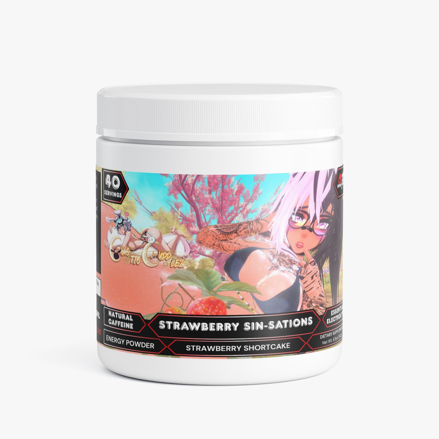 ChaoticCuddlez - Strawberry Sin-sations Energy Powder (Strawberry Shortcake)