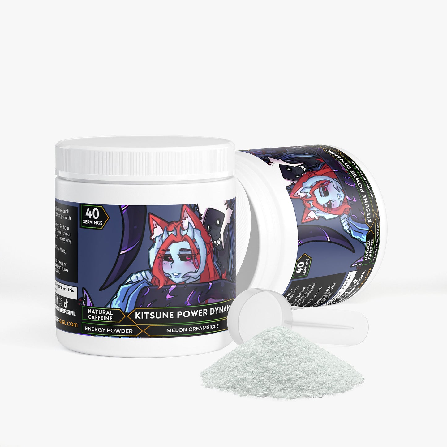 ObsidiankitsuVT - Kitsune Power Dynamic Energy Powder (Melon Creamsicle)