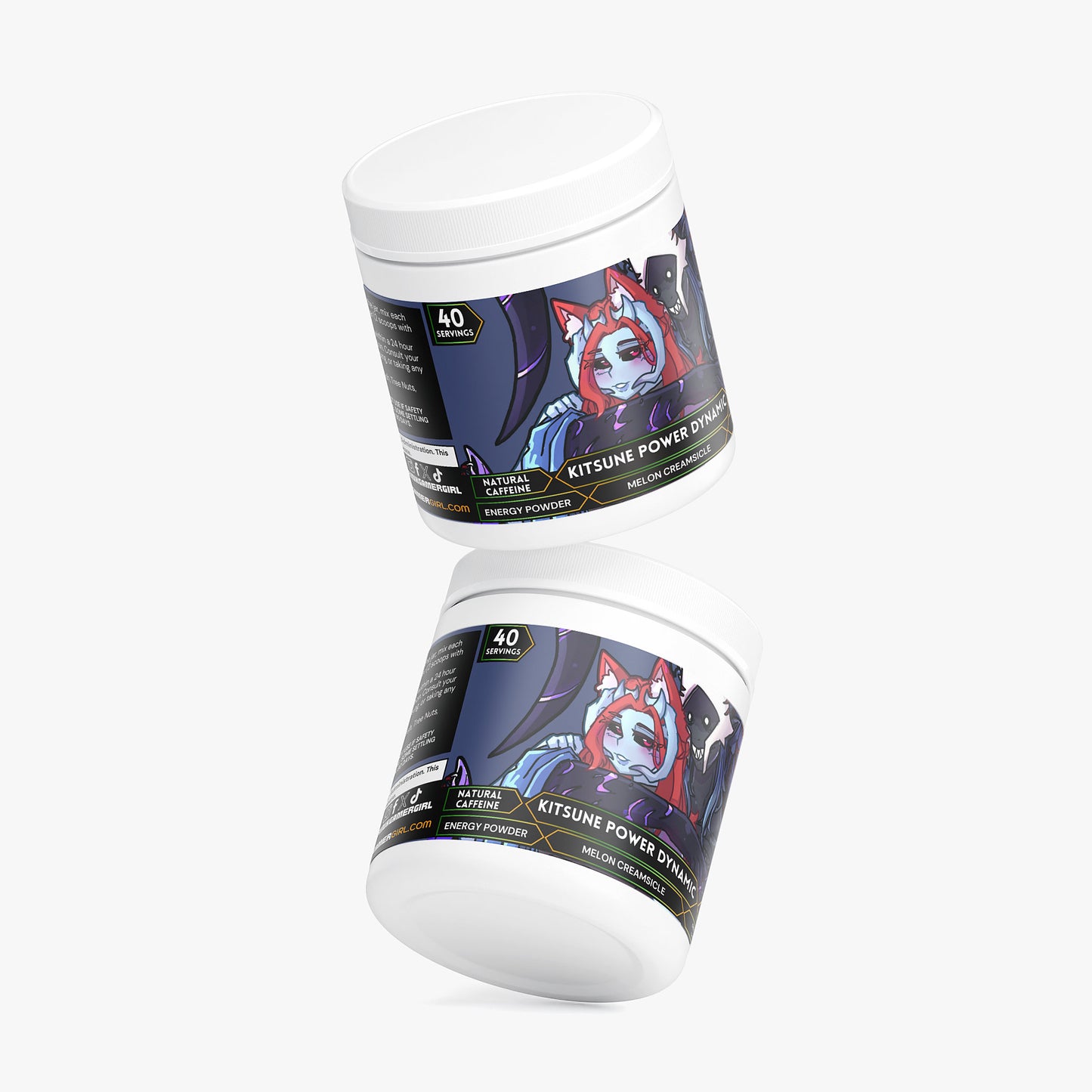 ObsidiankitsuVT - Kitsune Power Dynamic Energy Powder (Melon Creamsicle)