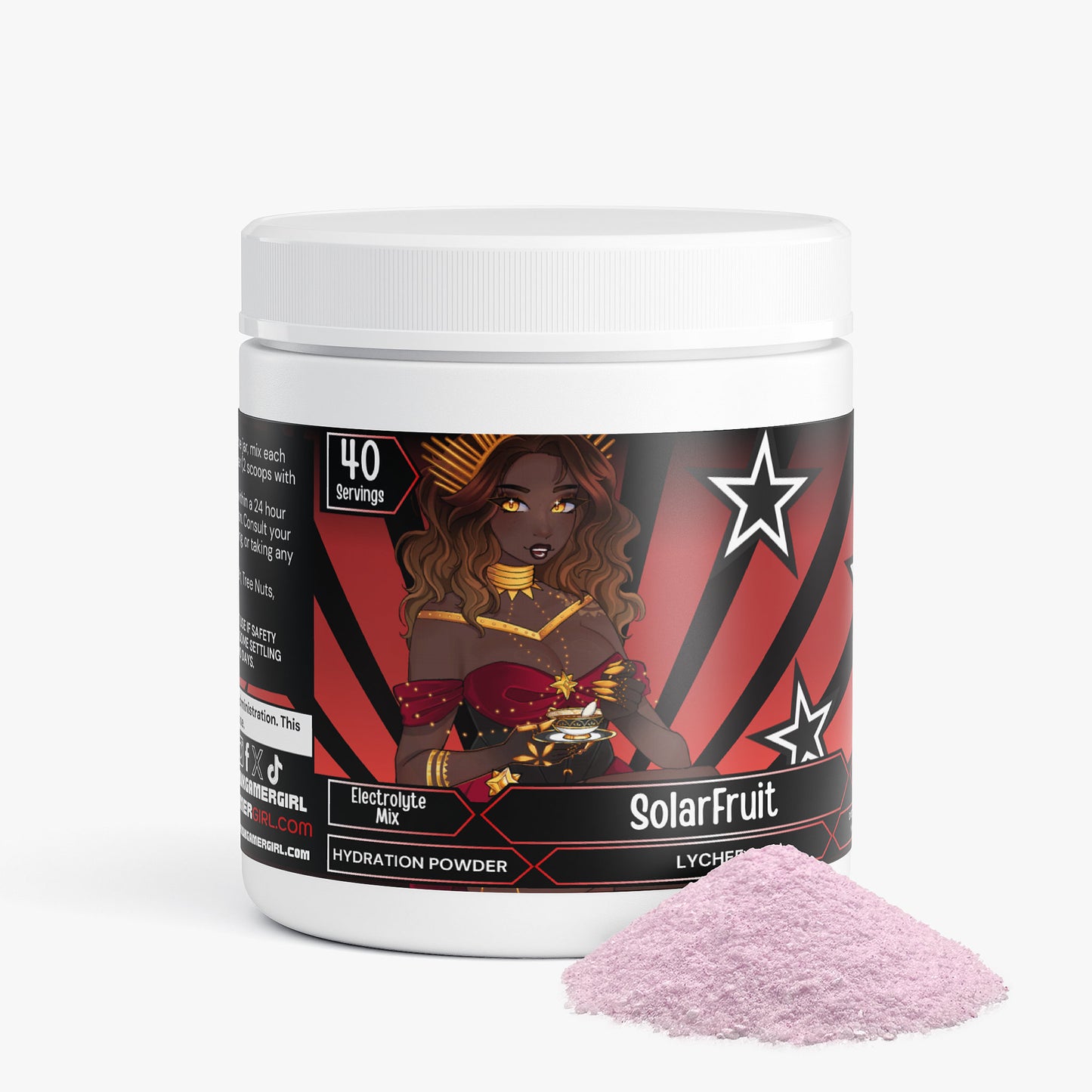 SqueeeQueen - SolarFruit Hydration Powder (Lychee)