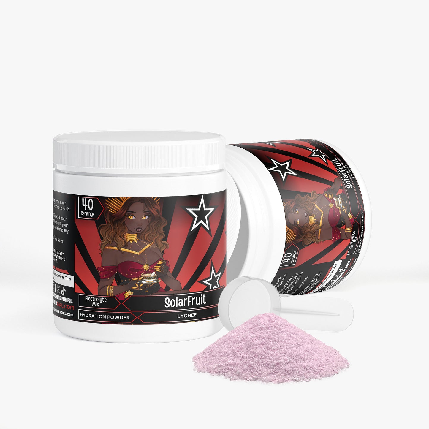 SqueeeQueen - SolarFruit Hydration Powder (Lychee)