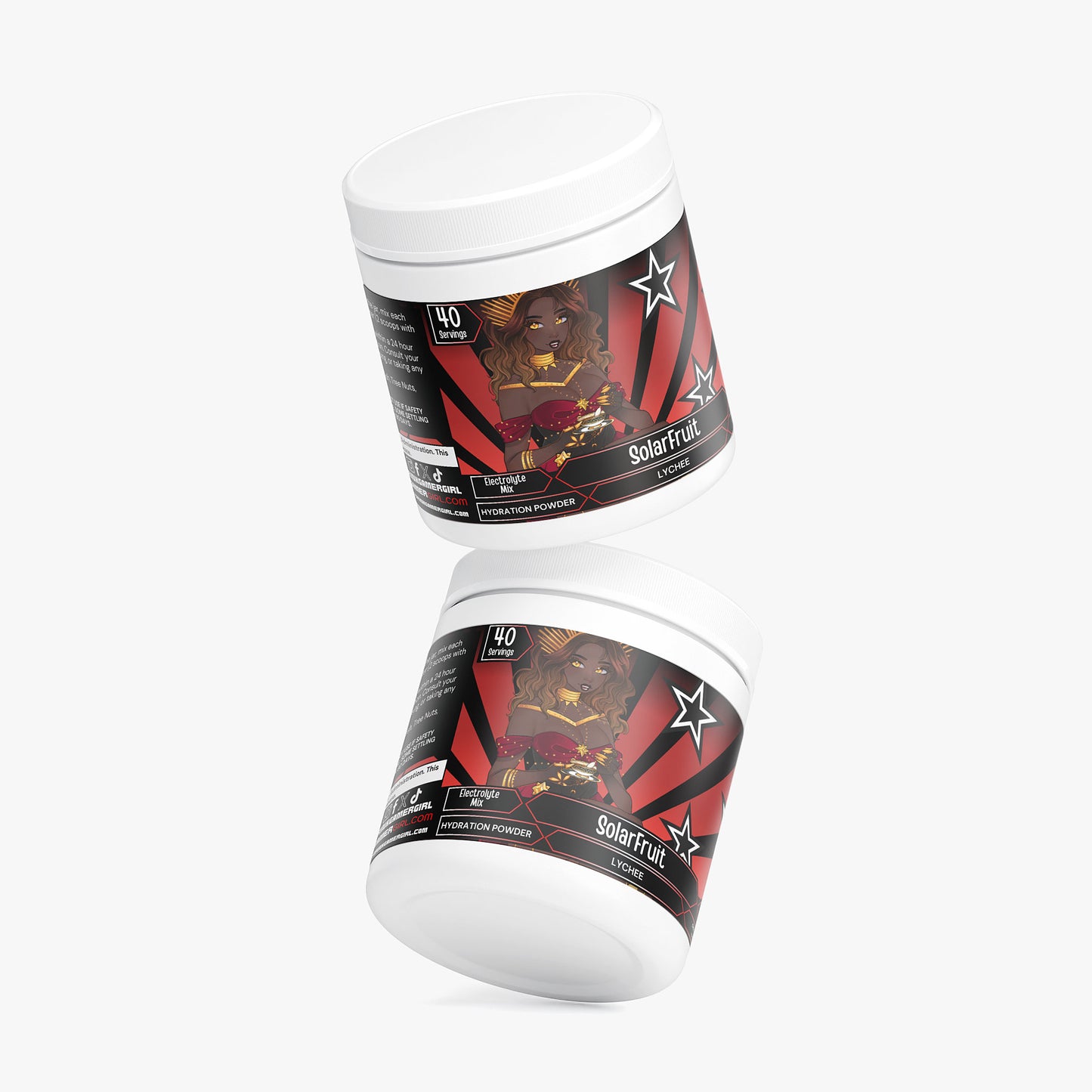 SqueeeQueen - SolarFruit Hydration Powder (Lychee)