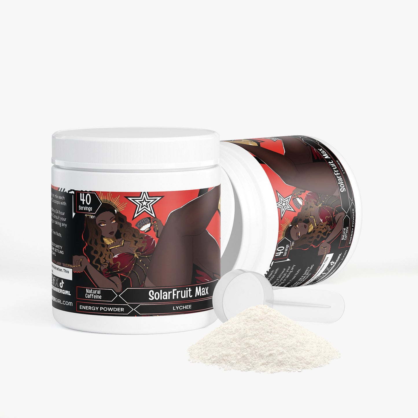 SqueeeQueen - SolarFruit Max Energy Powder (Lychee Splash Energy)