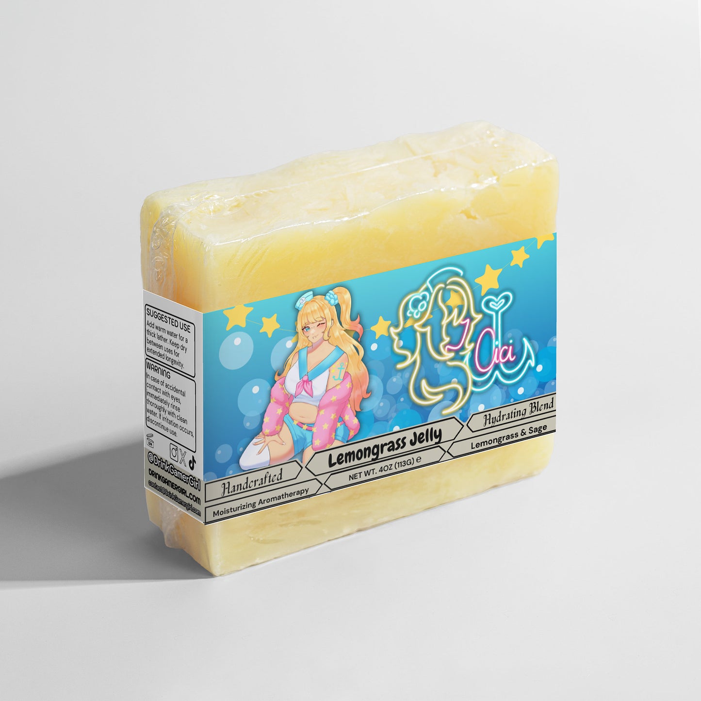 BoardwalkCici - Lemongrass Jelly Lemongrass & Sage Soap