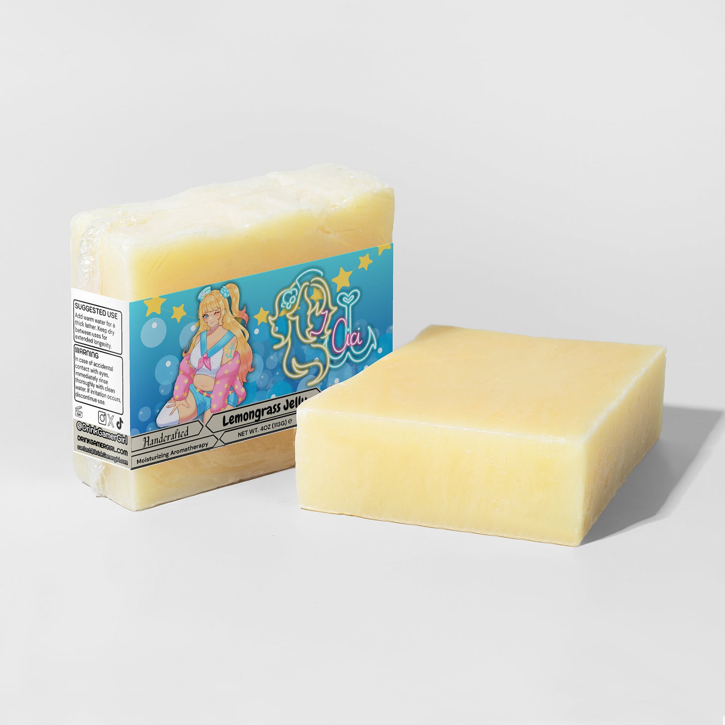 BoardwalkCici - Lemongrass Jelly Lemongrass & Sage Soap