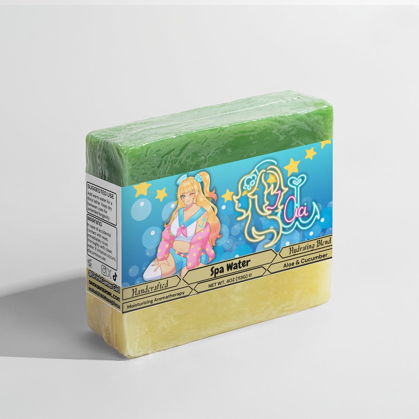 BoardwalkCici - Spa Water Aloe & Cool Cucumber Soap
