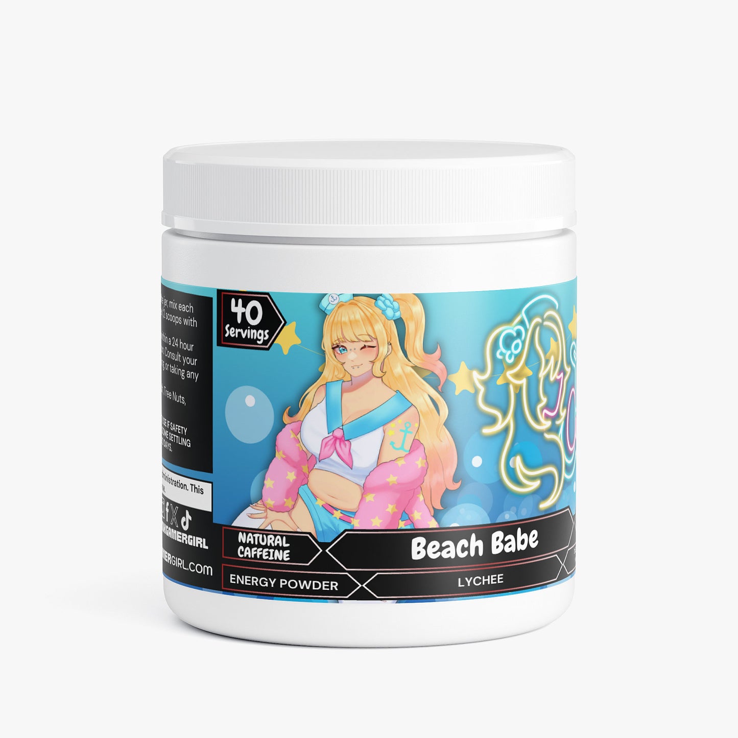 BoardwalkCici - Beach Babe Energy Powder (Lychee Energy)