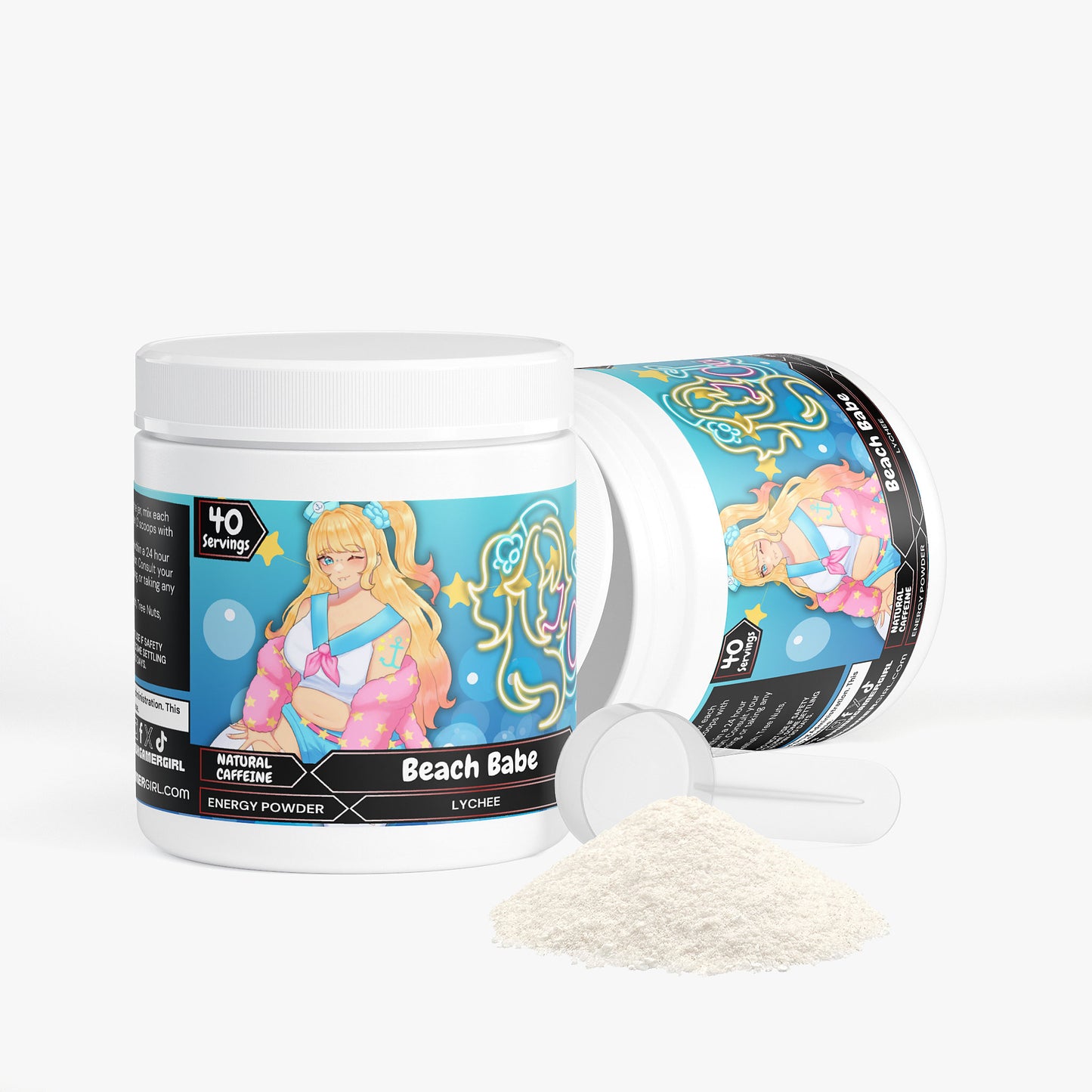 BoardwalkCici - Beach Babe Energy Powder (Lychee Energy)