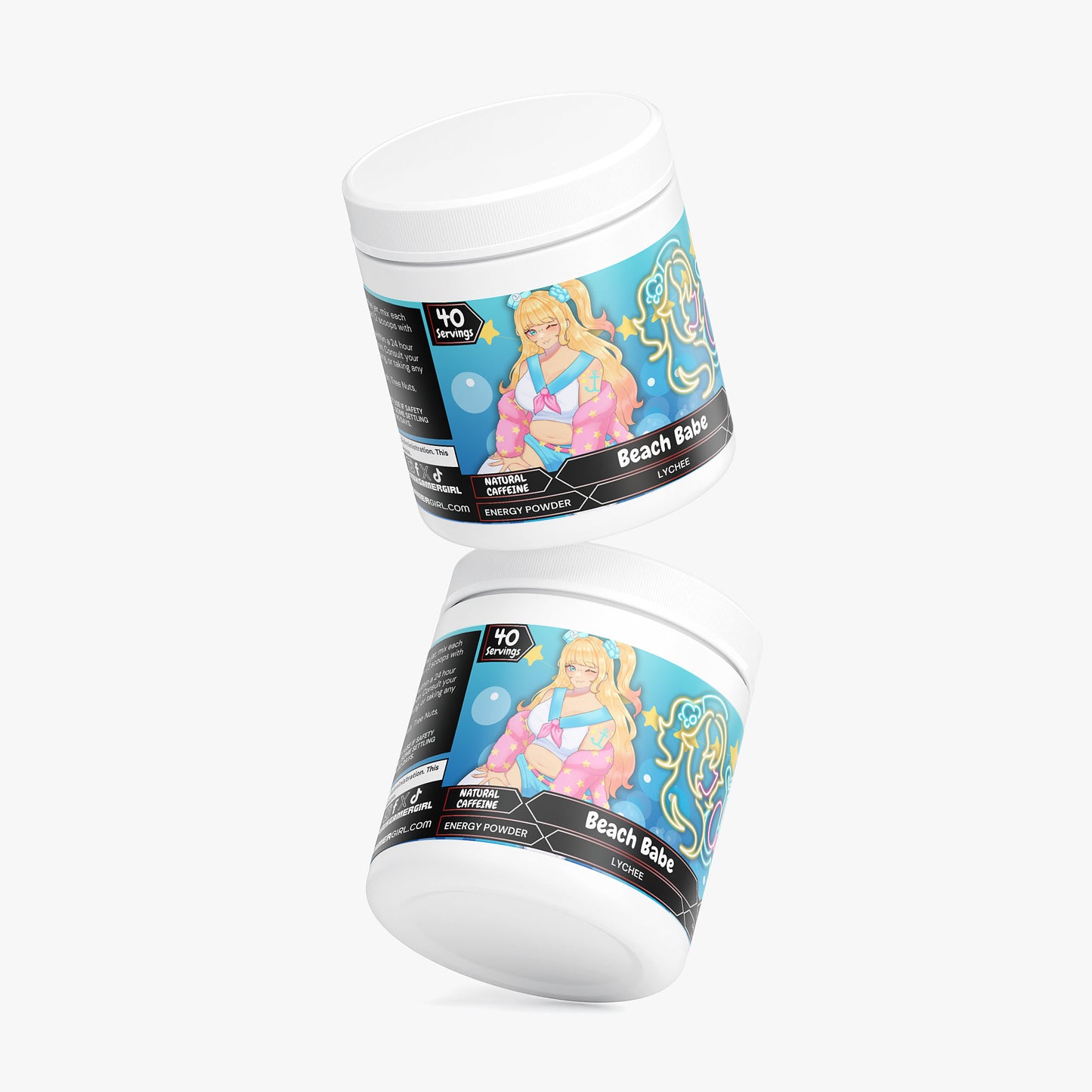 BoardwalkCici - Beach Babe Energy Powder (Lychee Energy)