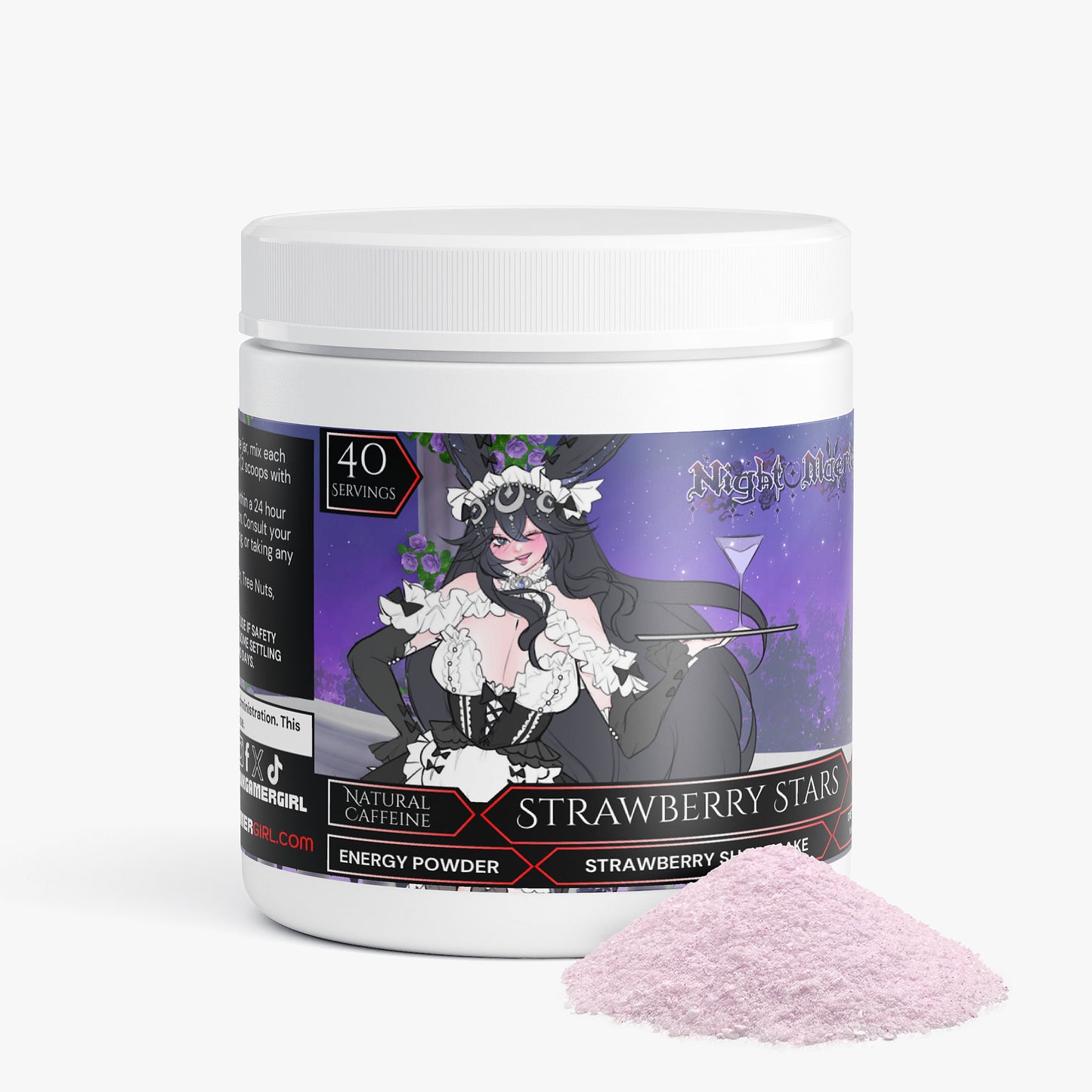 Night Maerie - Strawberry Stars Energy Powder (Strawberry Shortcake)