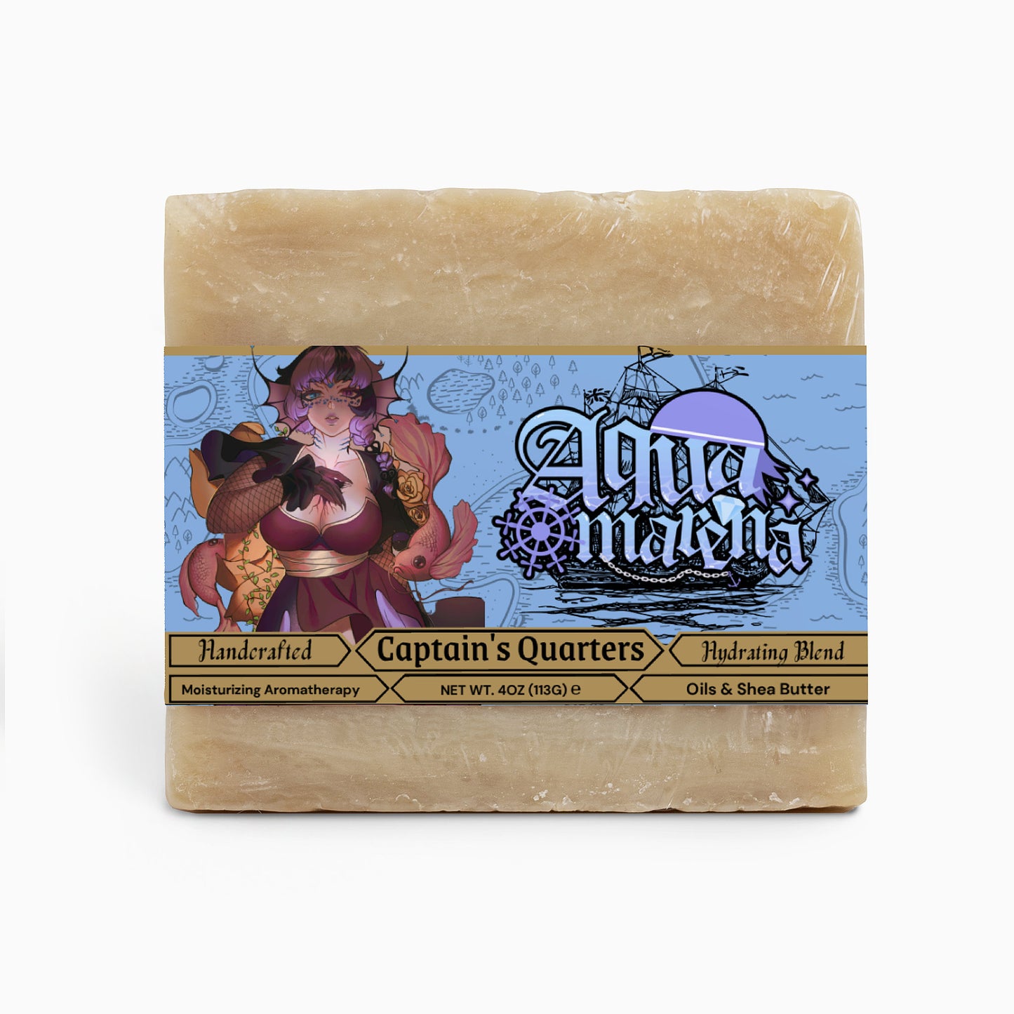 Aqua Marena - Captain's Quarters Rich Sandalwood Soap