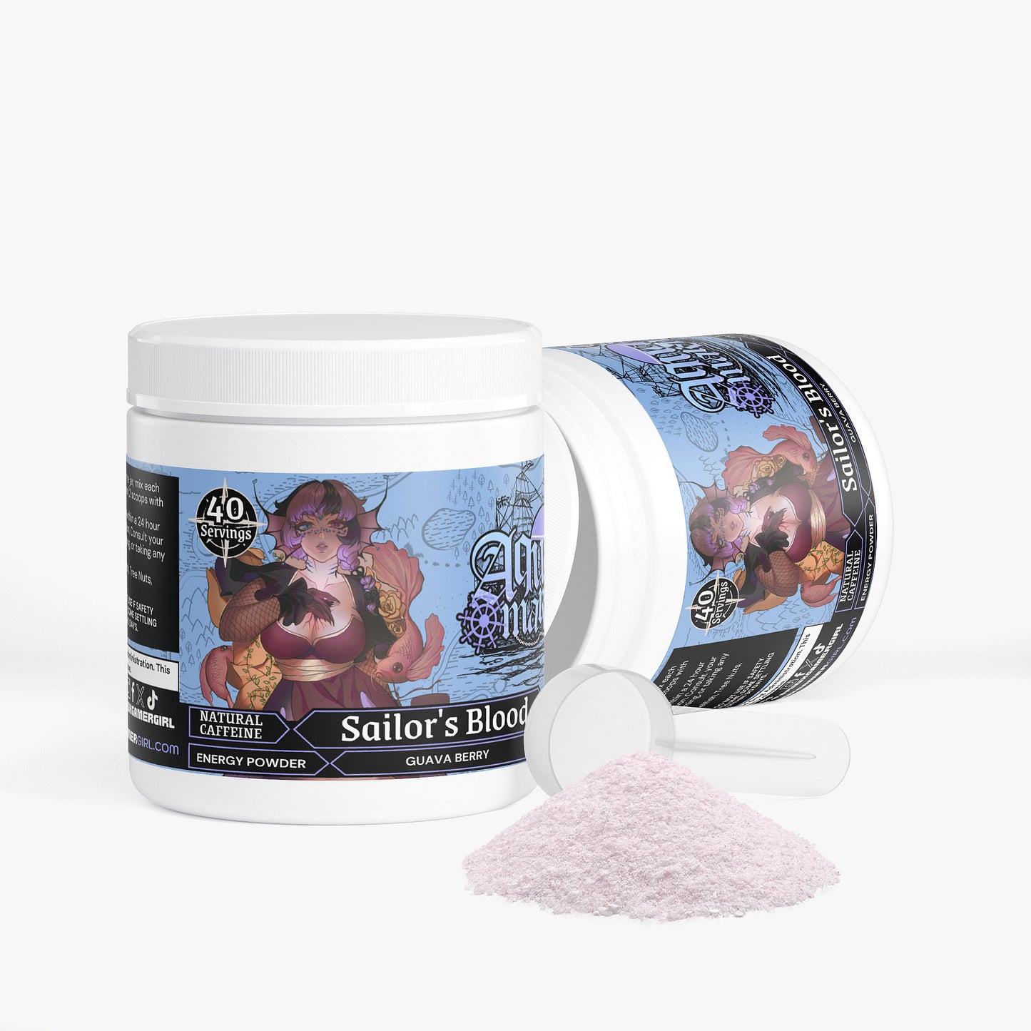 Aqua Marena - Sailor's Blood Energy Powder (Guava Berry)