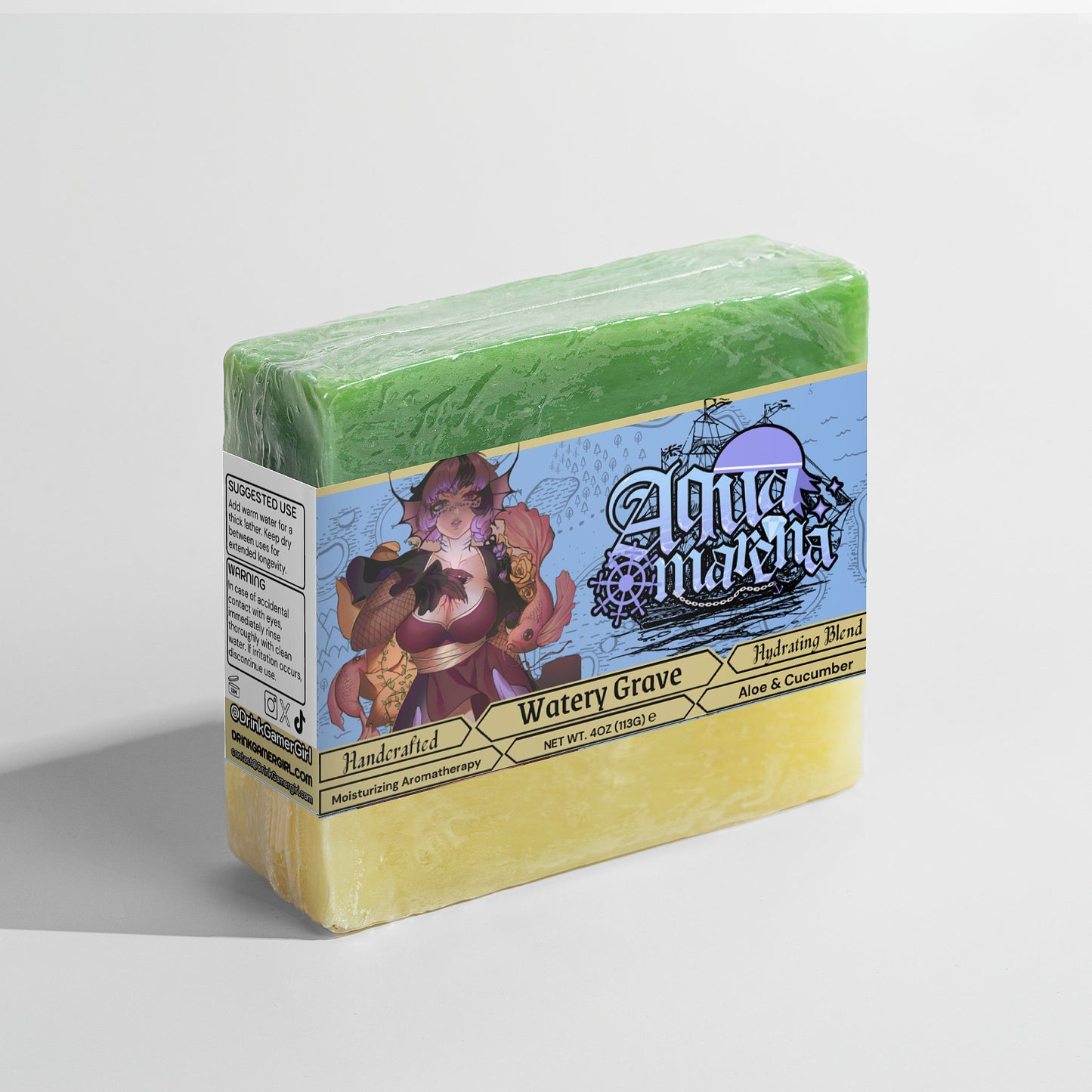 Aqua Marena - Watery Grave Aloe & Cool Cucumber Soap