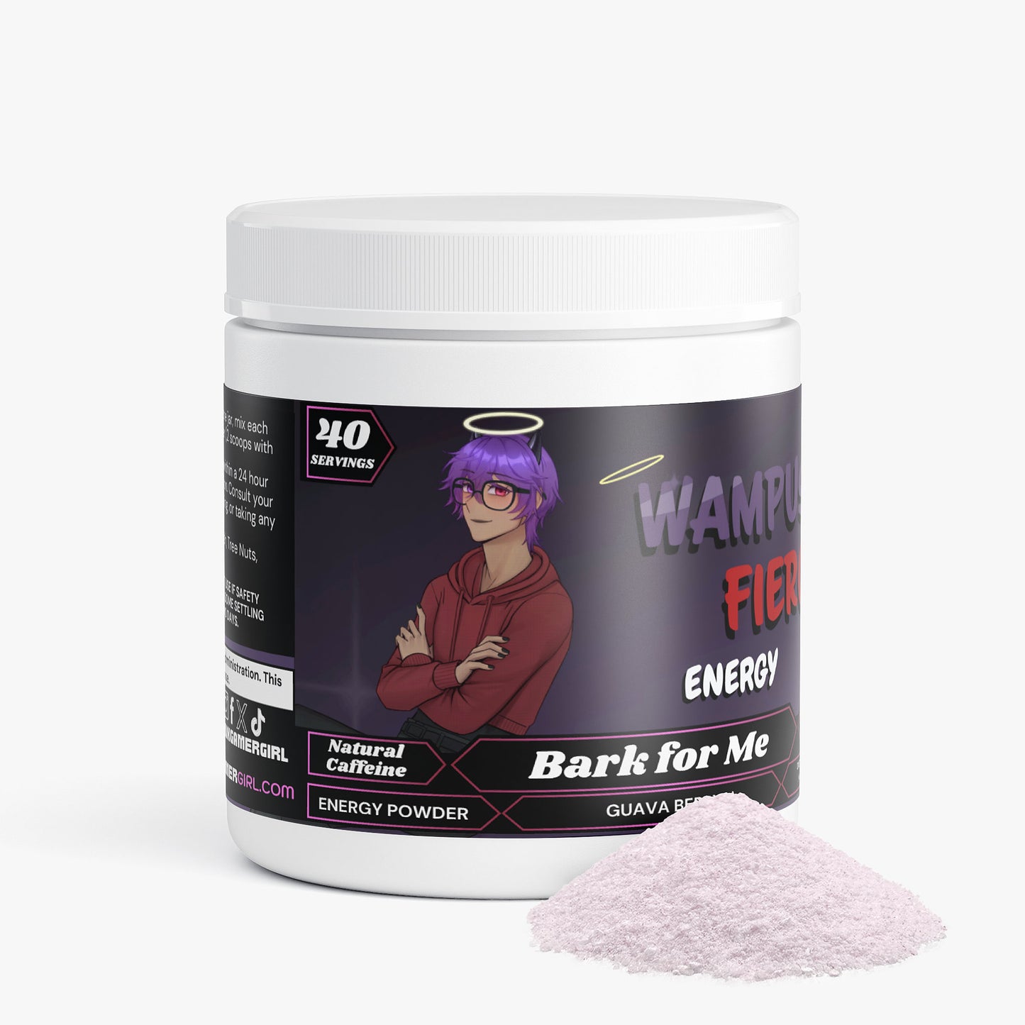 Wampus Fierce - Bark for Me Energy Powder (Guava Berry)