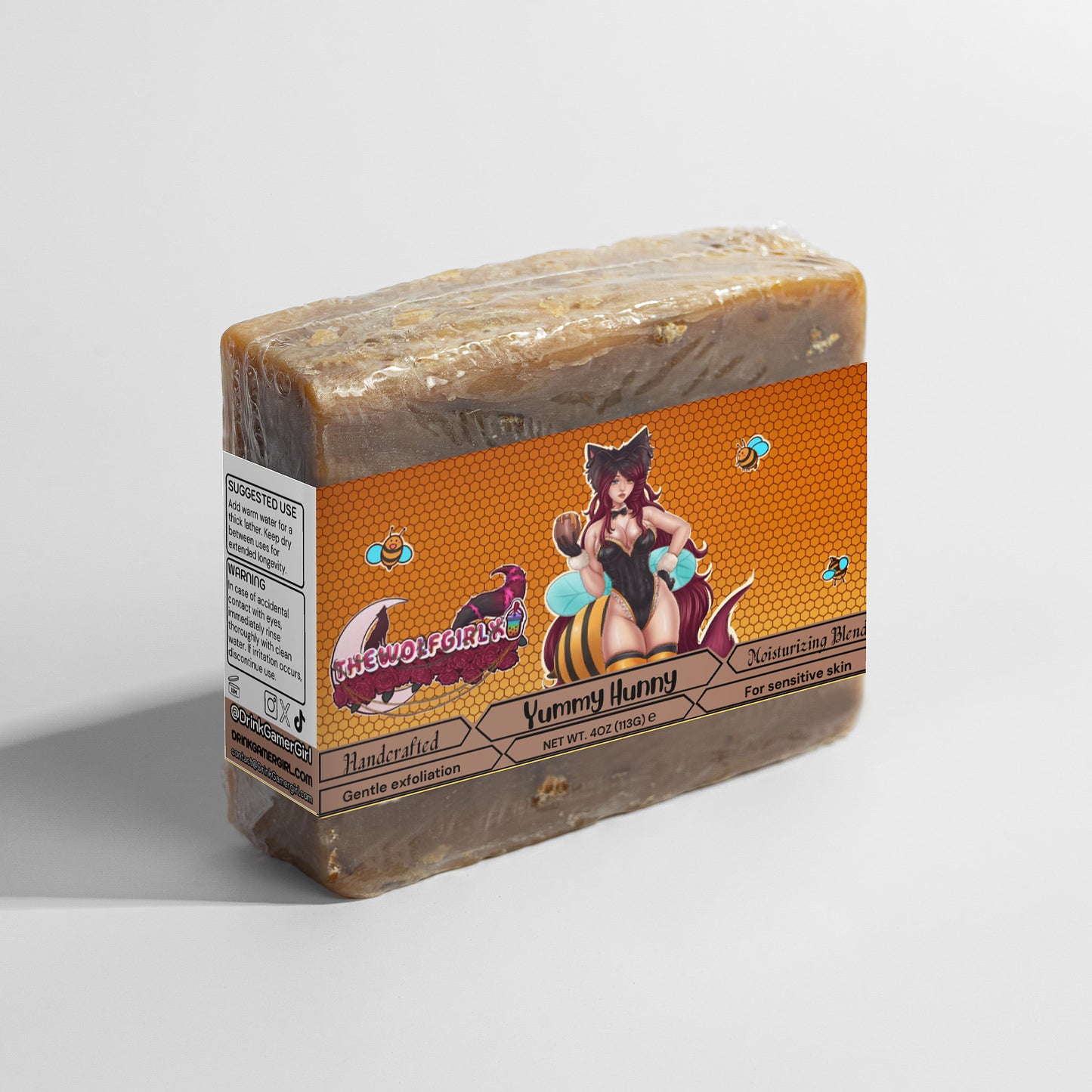 Thewolfgirlx - Yummy Hunny Oat Milk Honey Soap
