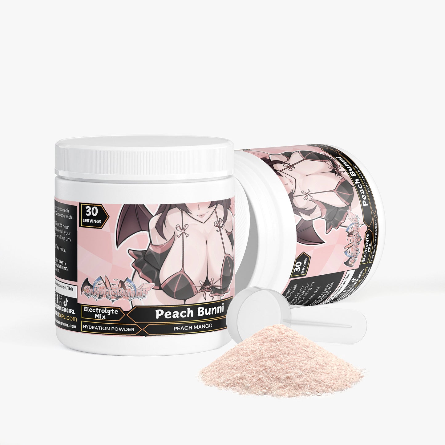 CrypticBunni - Peach Bunni Hydration Powder (Peach Mango)